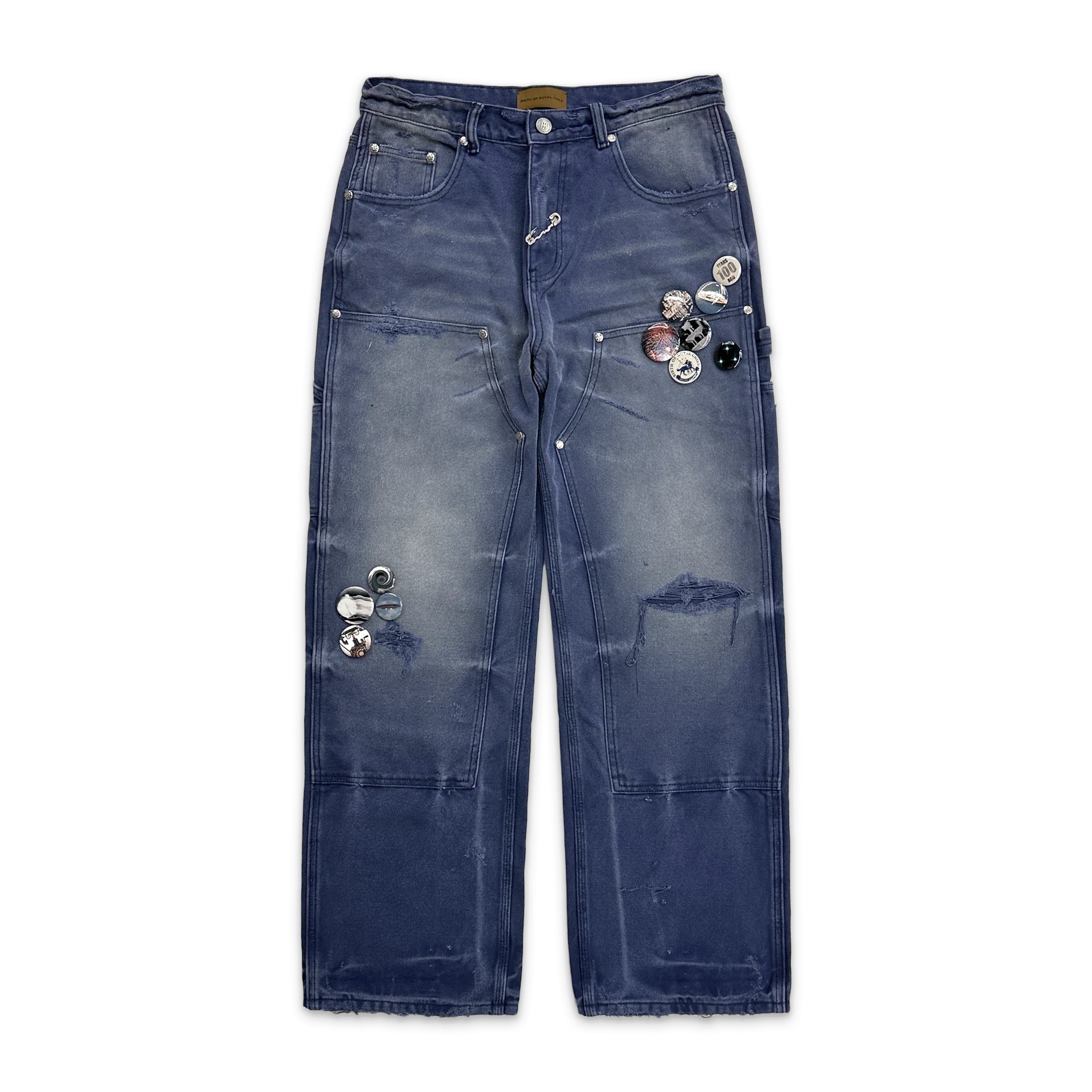 1920's Carpenter Pants "Blue"
