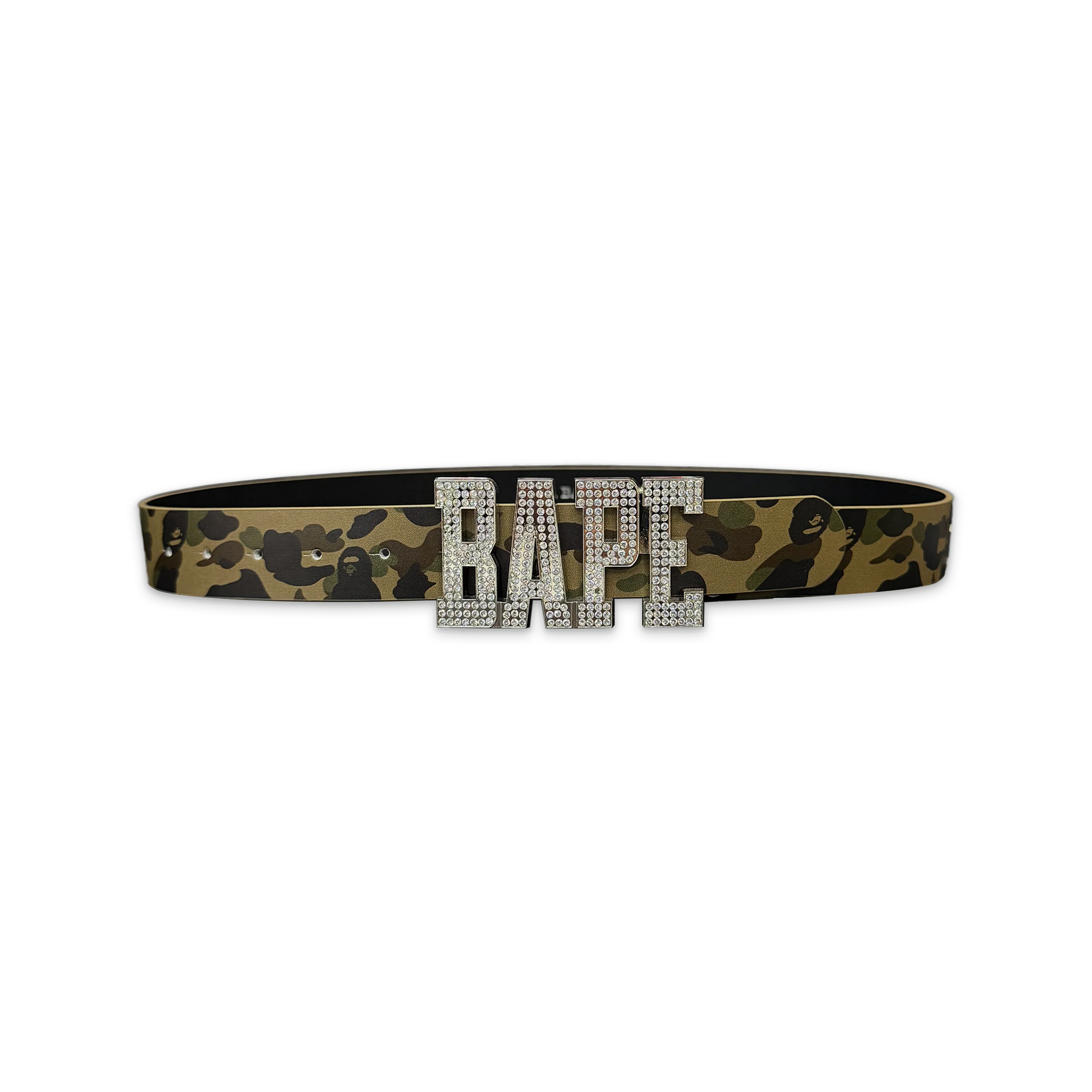 1st Camo Leather Belt "Green"