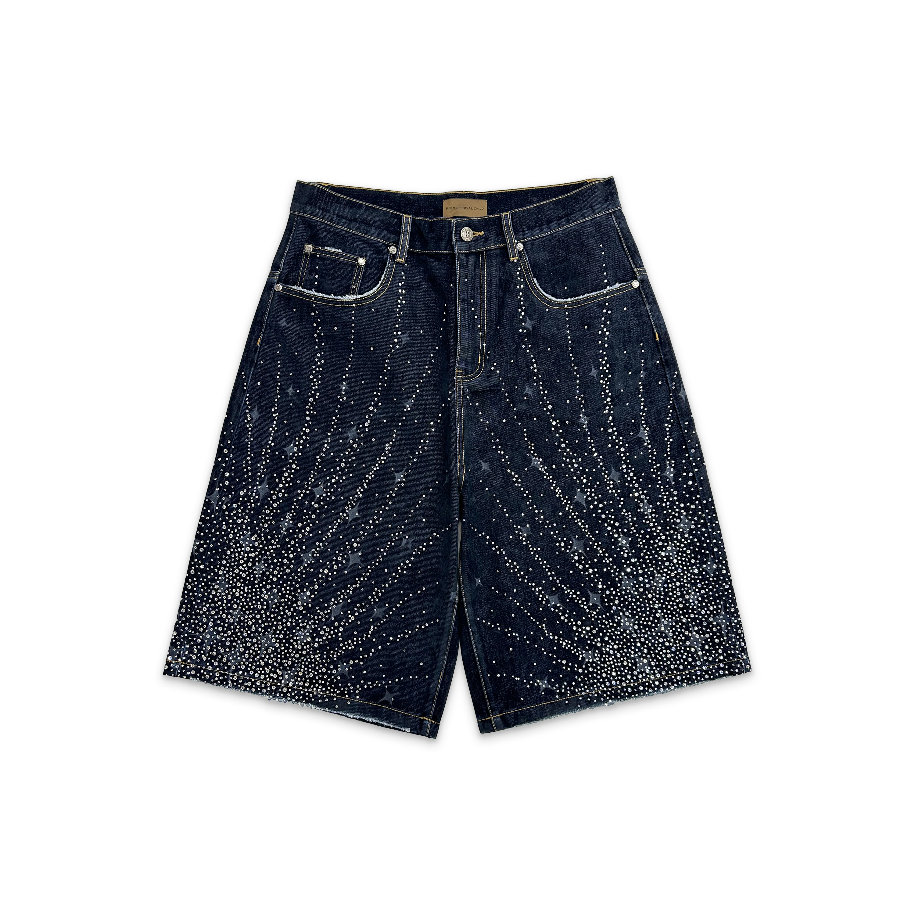 20K Diamond Starlight Denim Shorts "Blue"