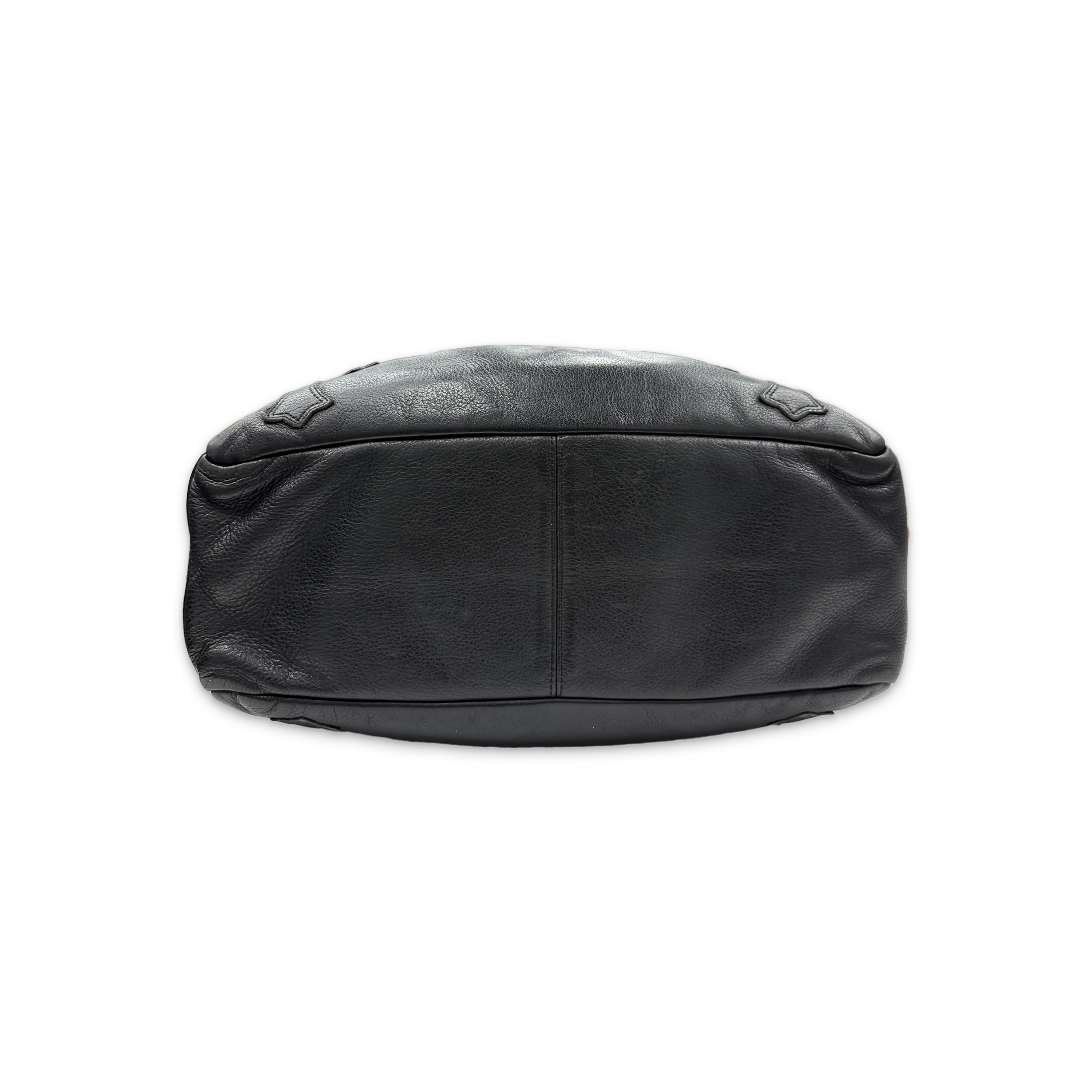 4 Pocket Leather Tote Bag "Black" - Image 4