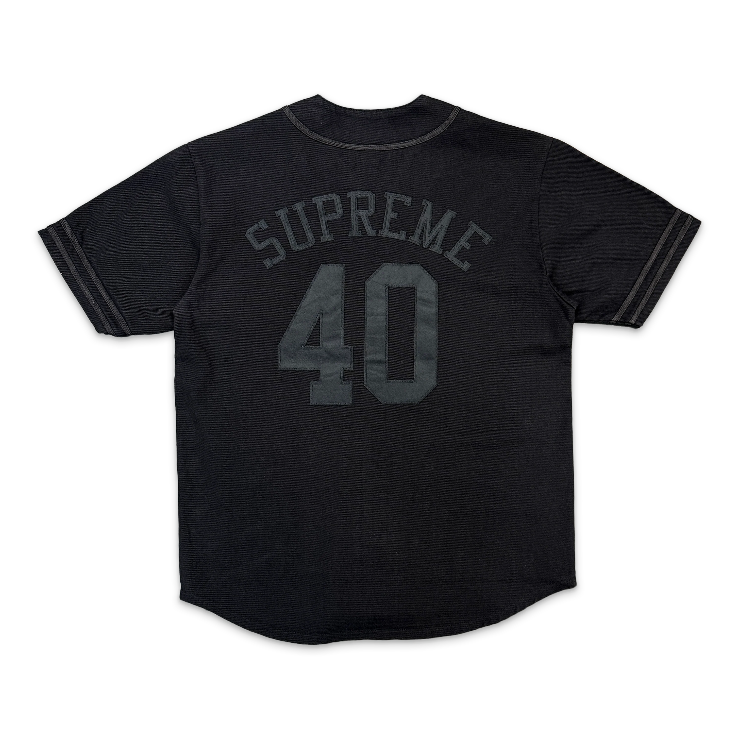 40 Acres Twill Baseball Jersey "Black" - Image 2