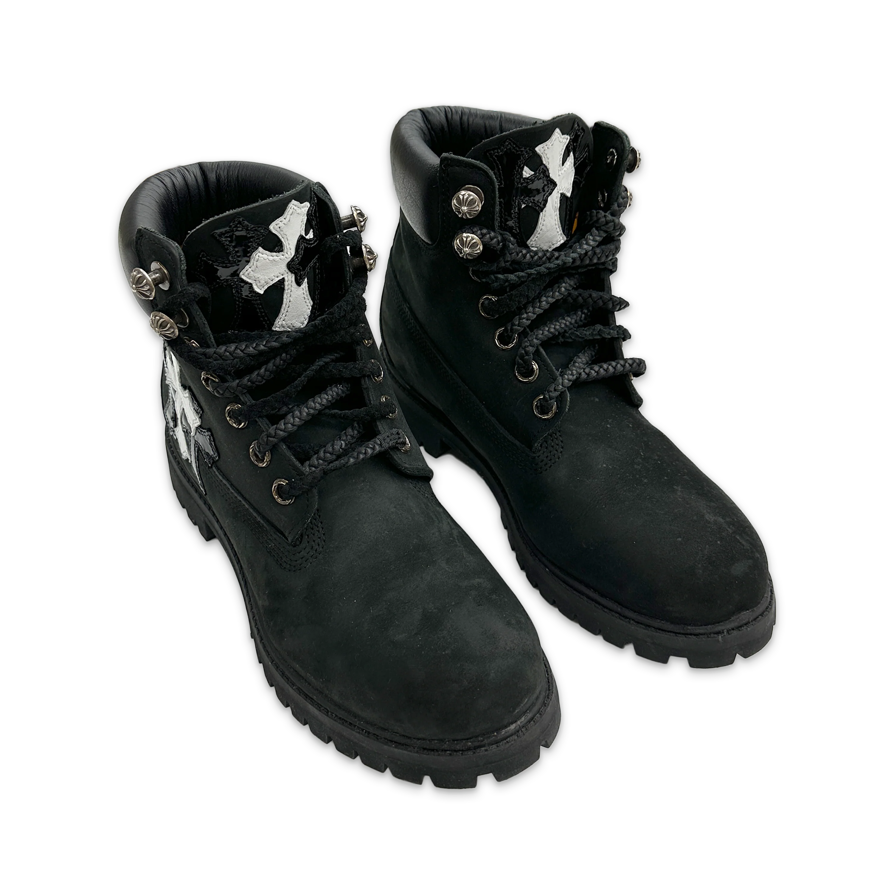 6 Inch Boot With Patches "Black Nubuck" - Image 3