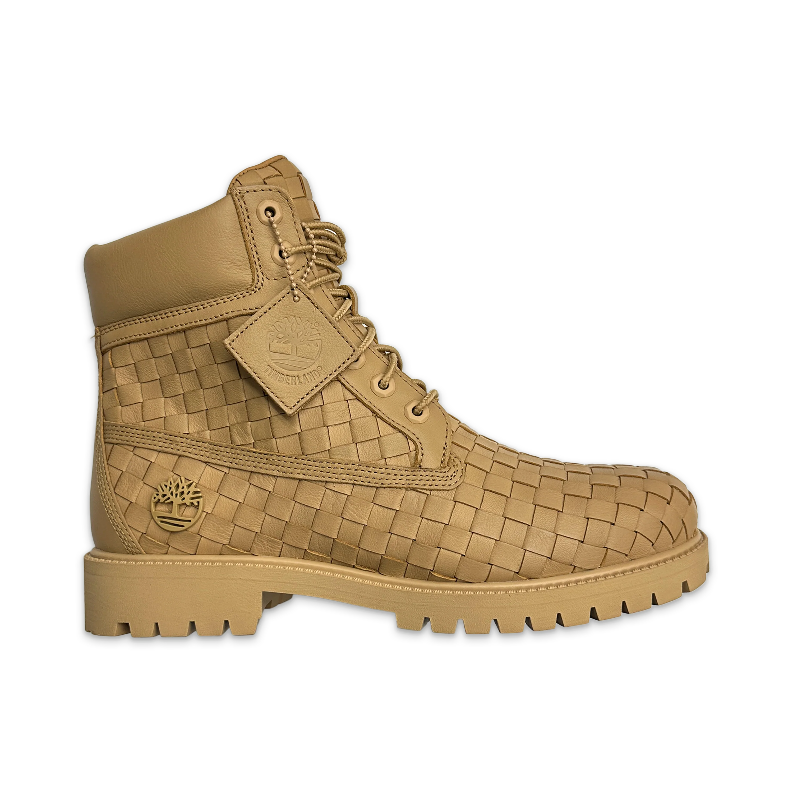 6" Premium Leather Woven Boot “Wheat”