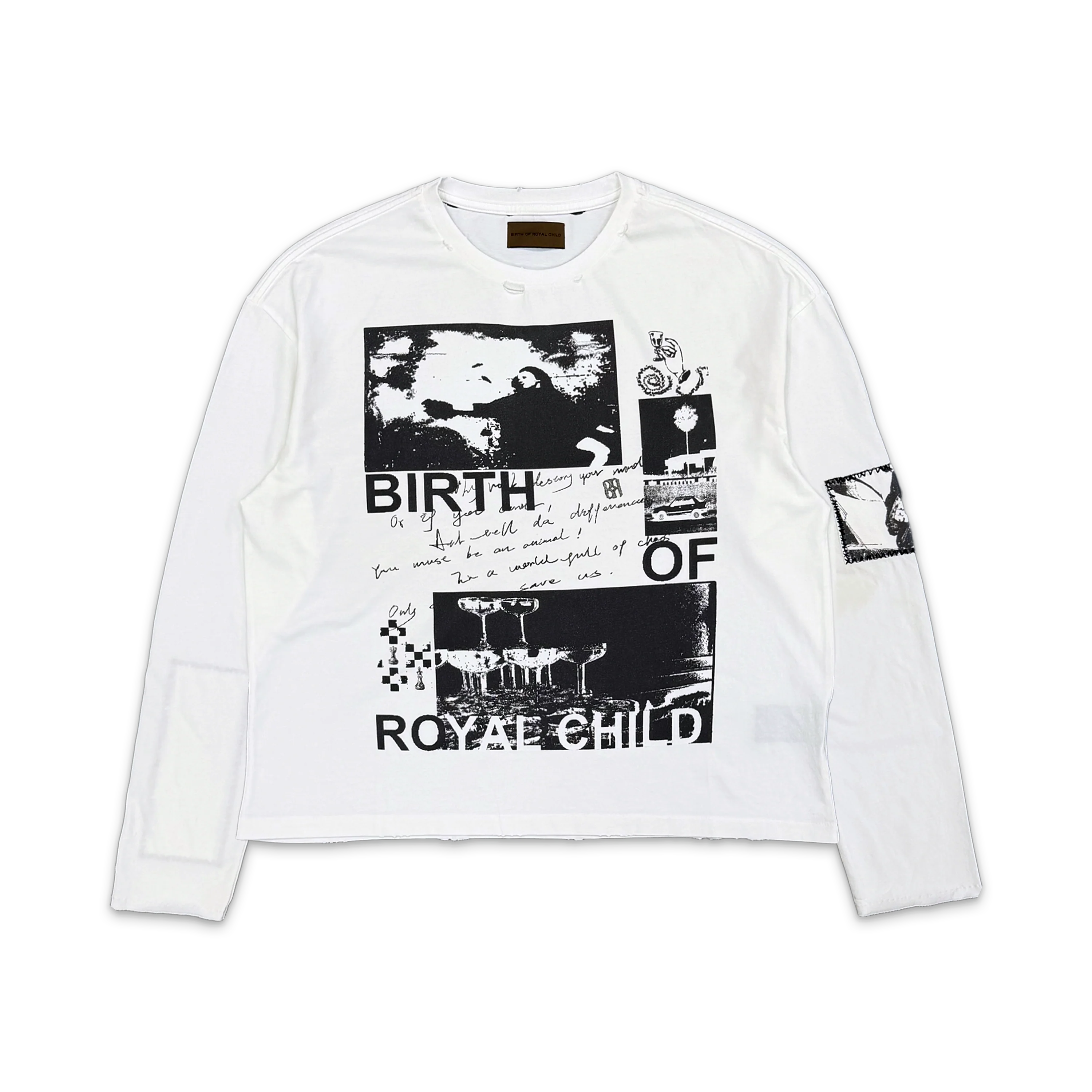 90s Hollywood L/S Tee "White"