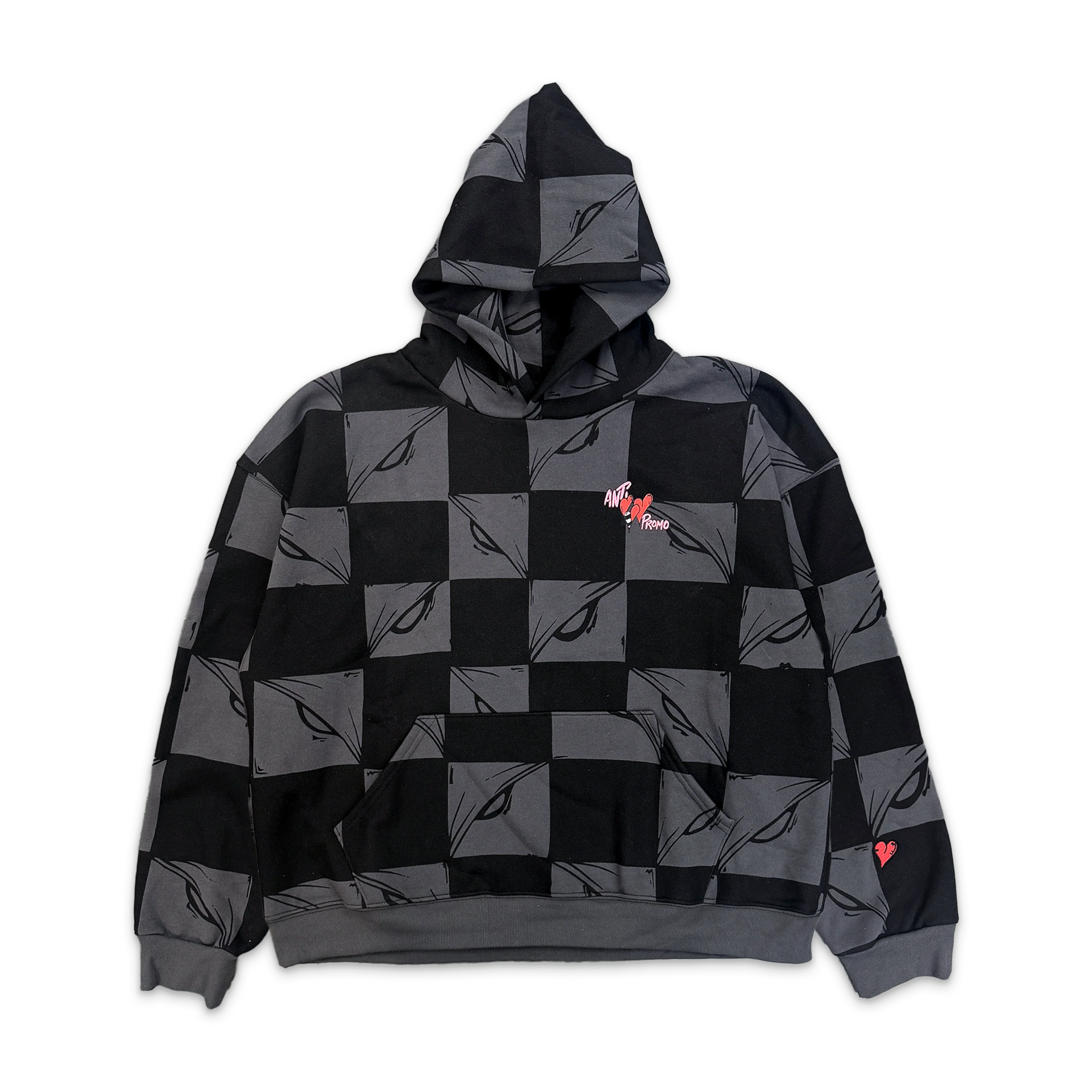 99 Eyes Hoodie "Black/Grey"