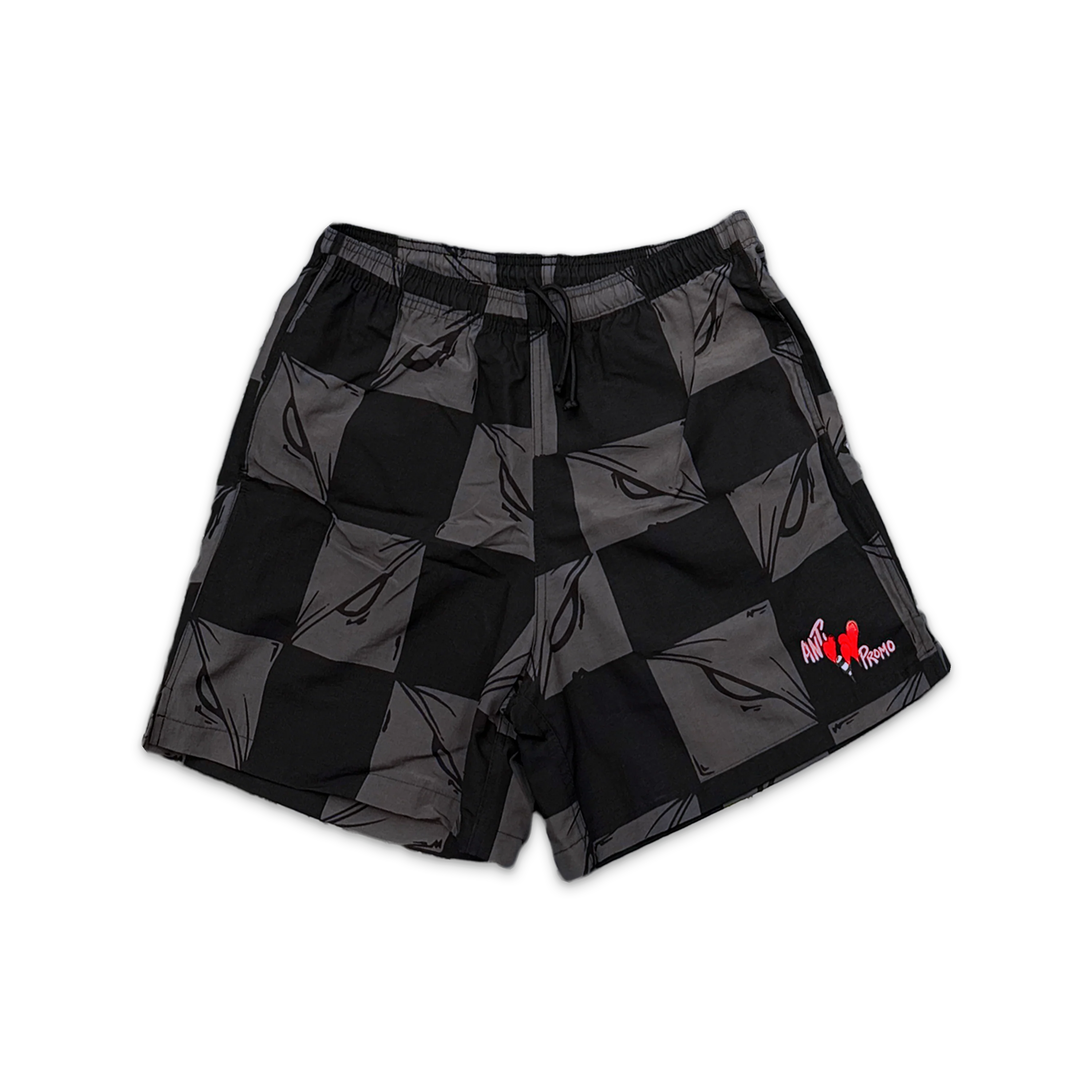 99 Eyes Nylon Shorts "Black/Grey"