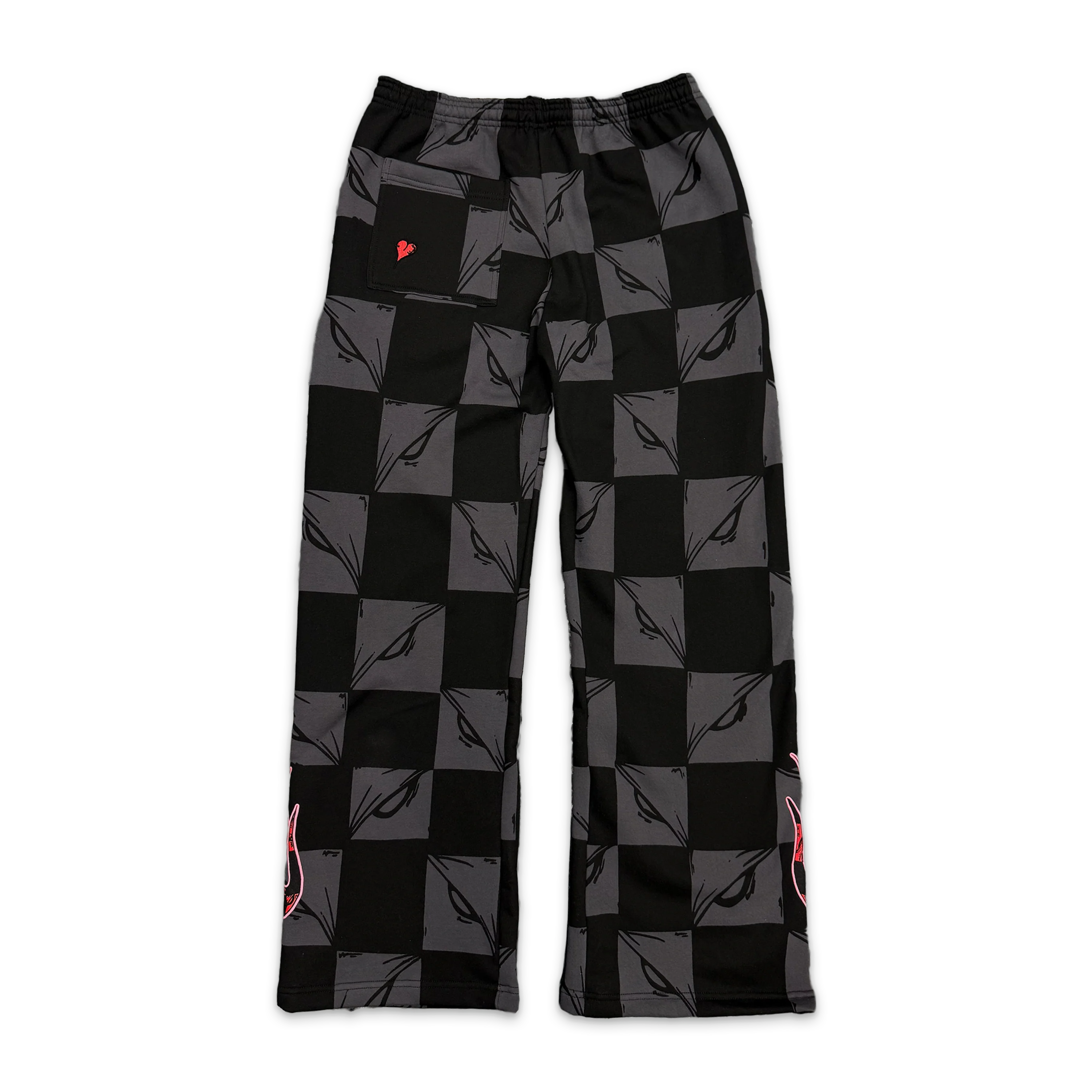 99 Eyes Sweatpants ATL Flames "Black/Grey" - Image 2