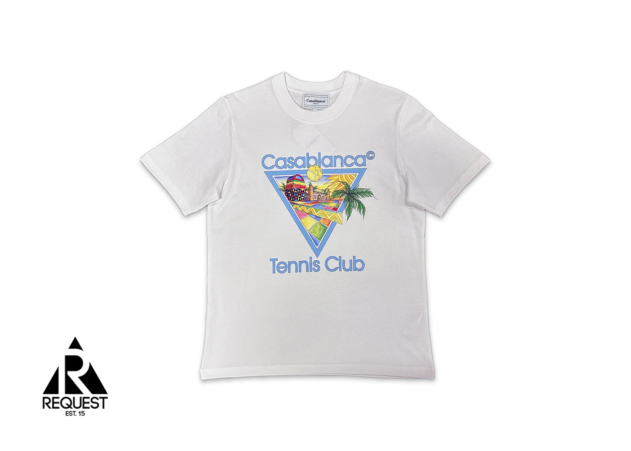 Afro Cubism Tennis Club Printed Tee "White"