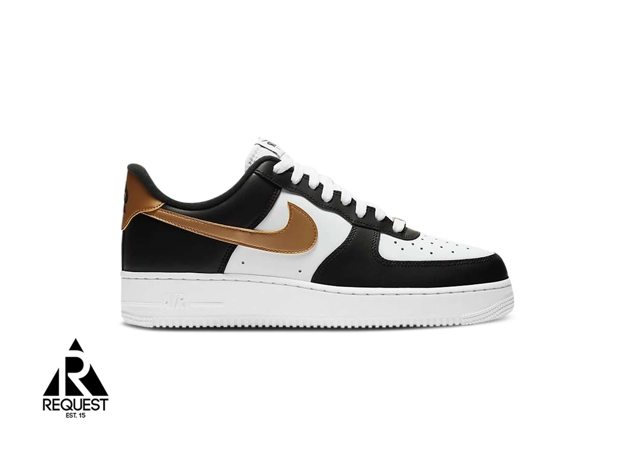 Air Force 1 Low “Black White Metallic Gold”