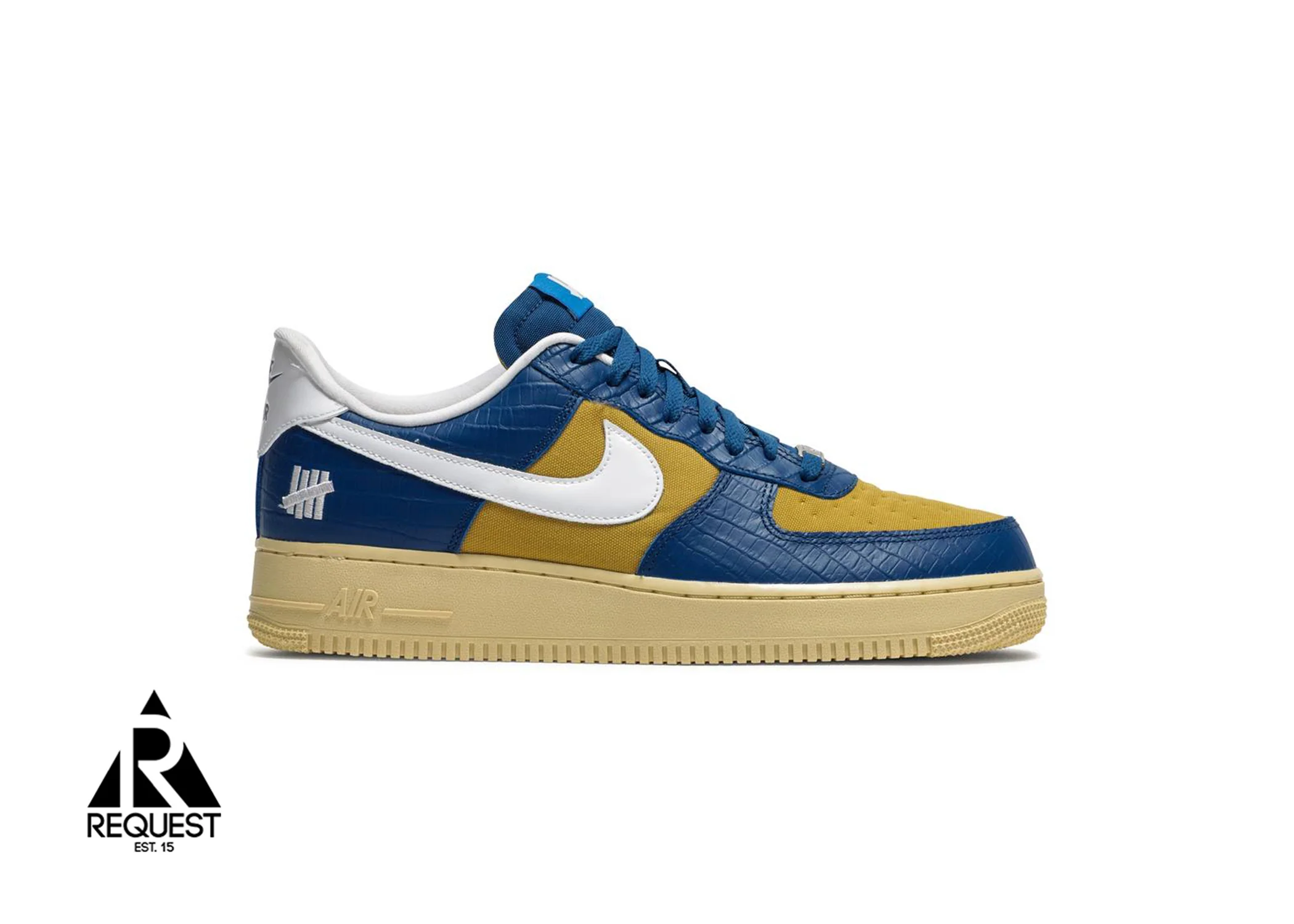 Air Force 1 Low SP “Undefeated 5 On It Blue Yellow Croc”