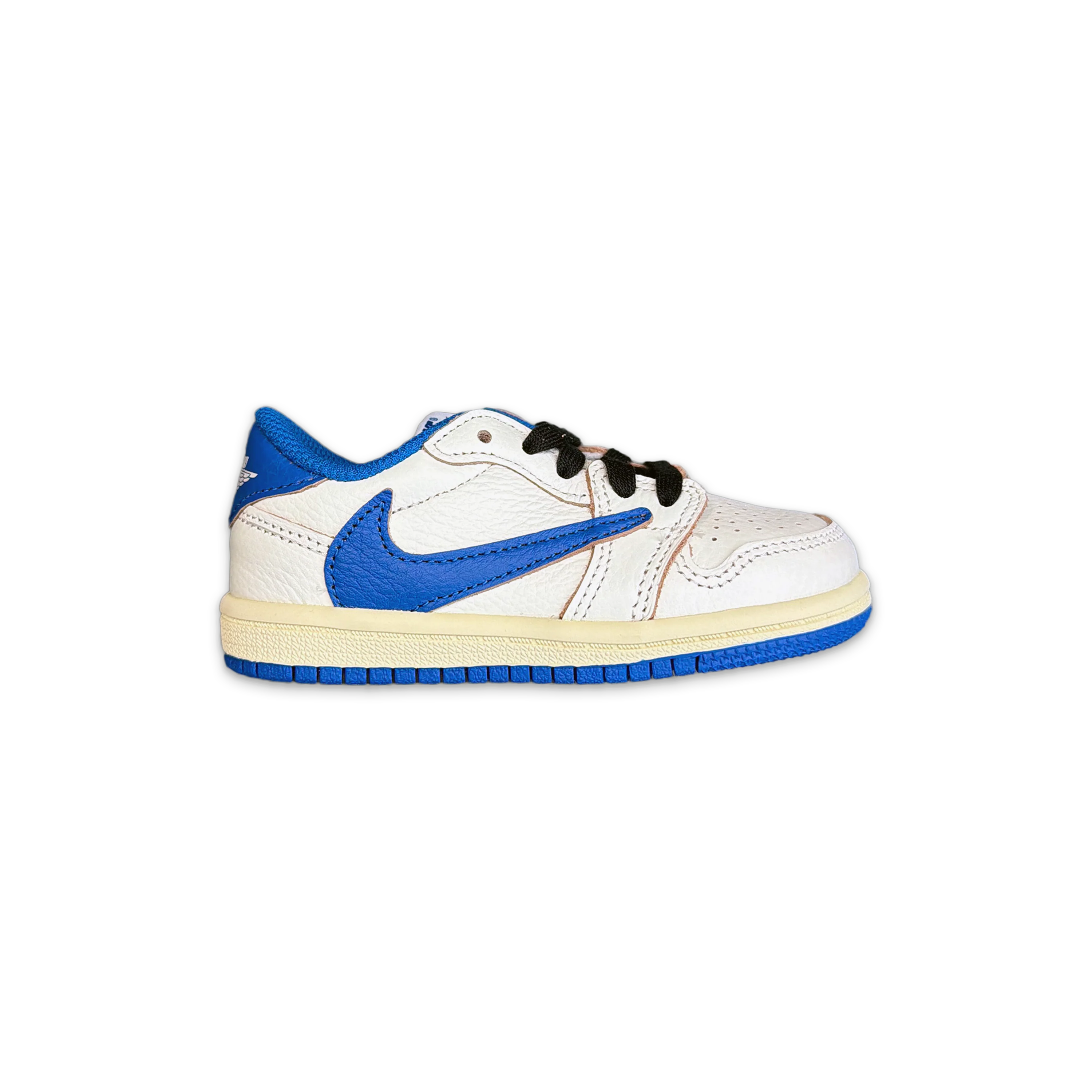 Air Jordan 1 Low Retro Fragment X Travis Scott "Sail Military Blue" (TD)