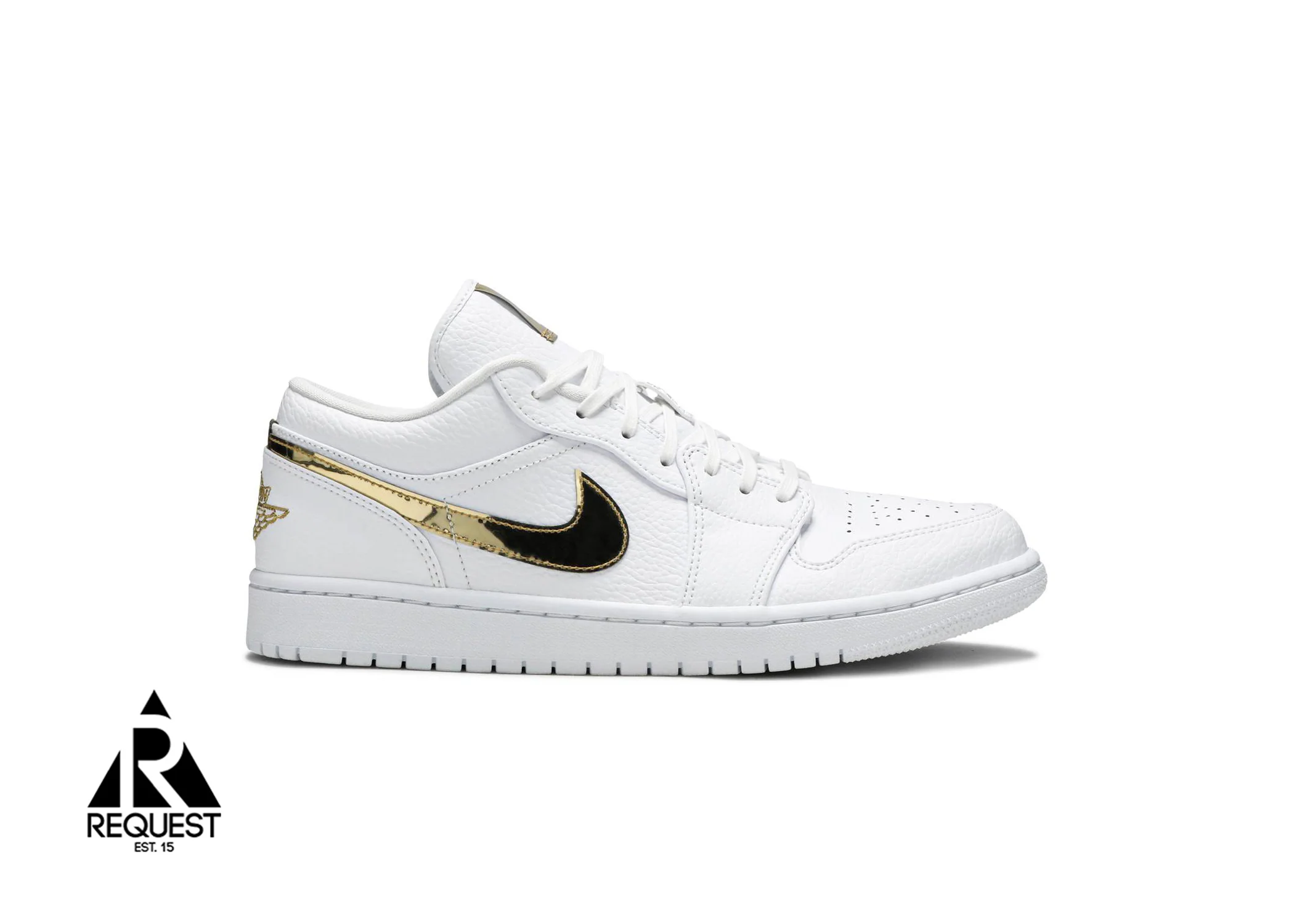 Air Jordan 1 Low SE (W) "White Metallic Gold"