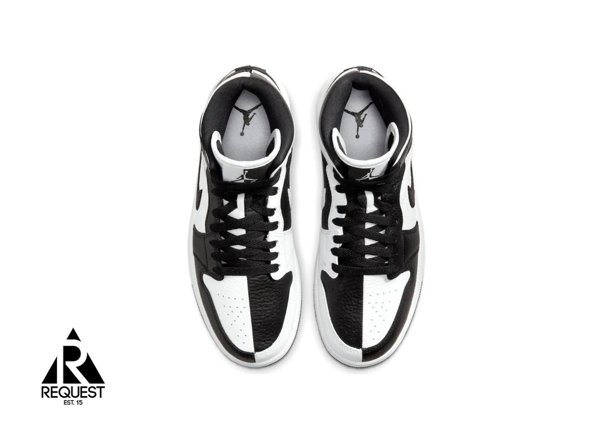 Air Jordan 1 Mid Split "Black White "(W) - Image 3