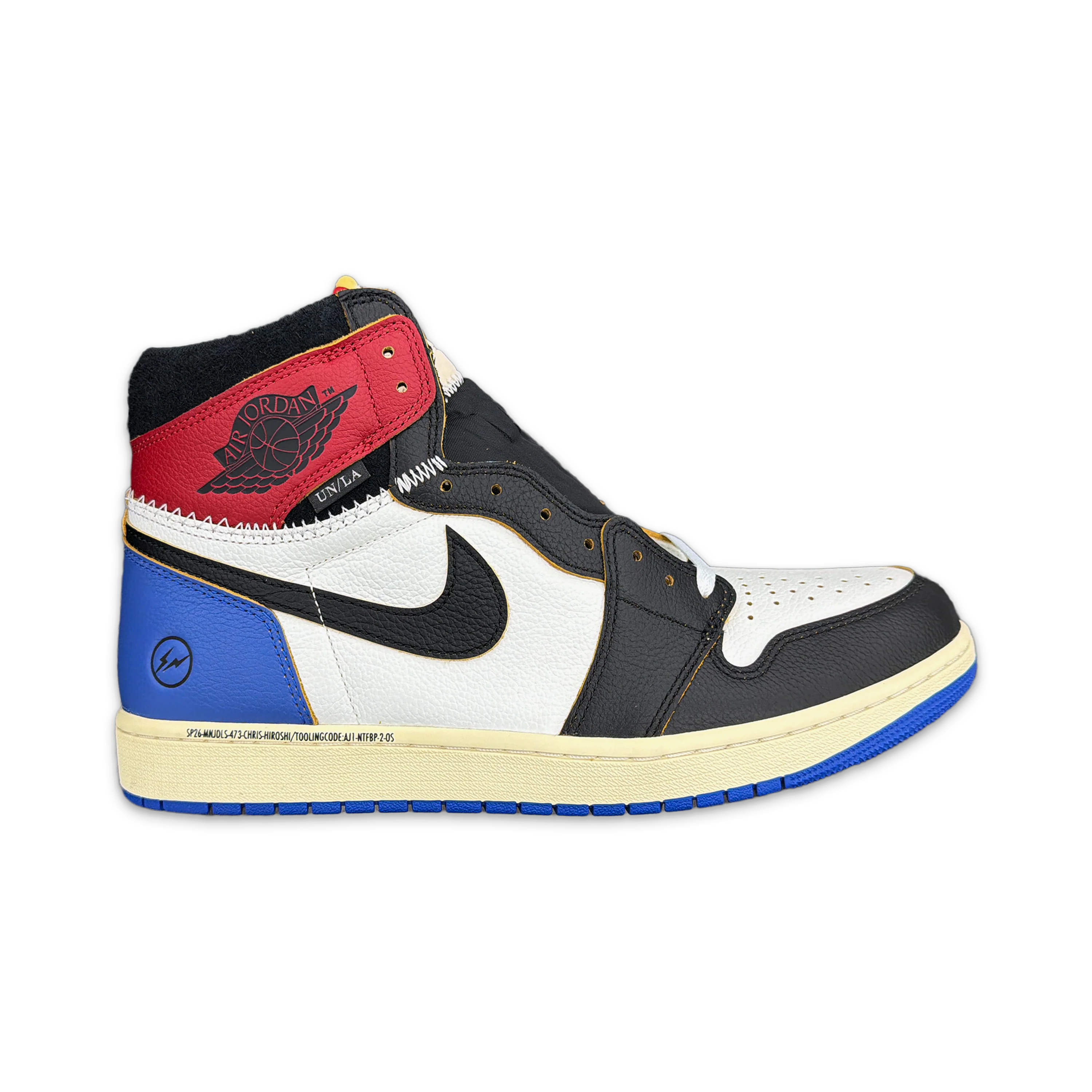 Air Jordan 1 Retro High OG "Fragment x Union LA Varsity Red Sport Royal"