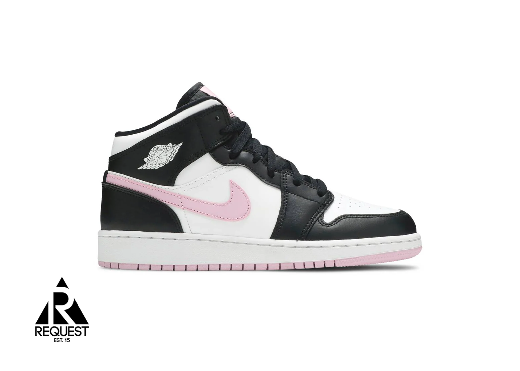 Air Jordan 1 Retro Mid “White Black Light Arctic Pink”
