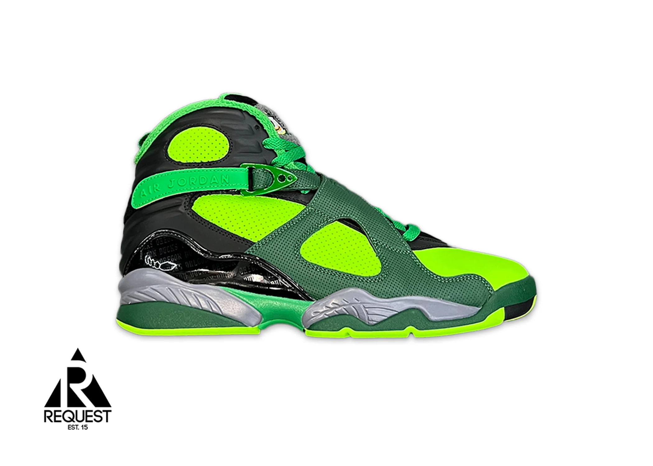 Air Jordan 8 Retro "University of Oregon PE Gorge Green"