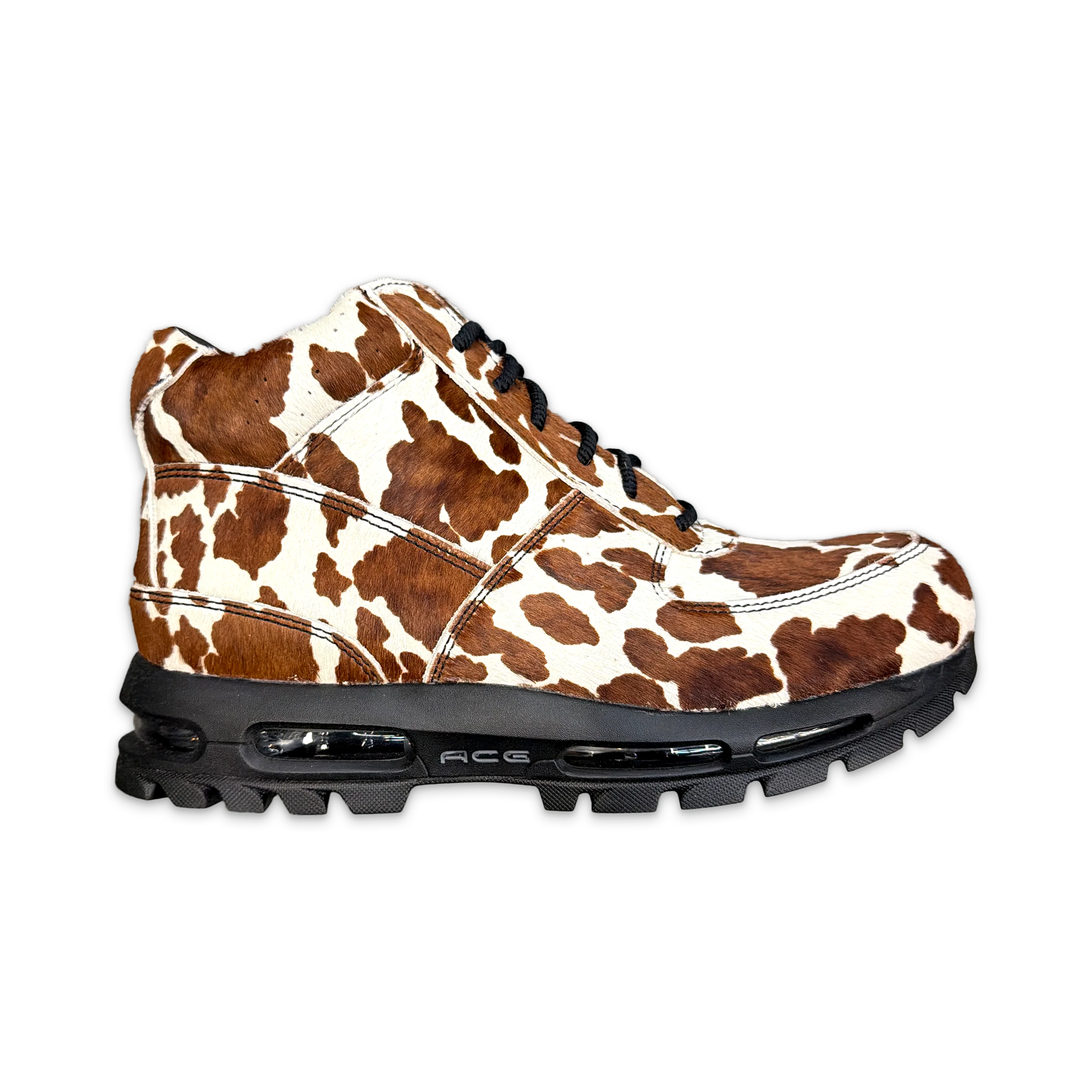Air Max Goadome “Sail Cacao Wow Cow Print Pony Hair”