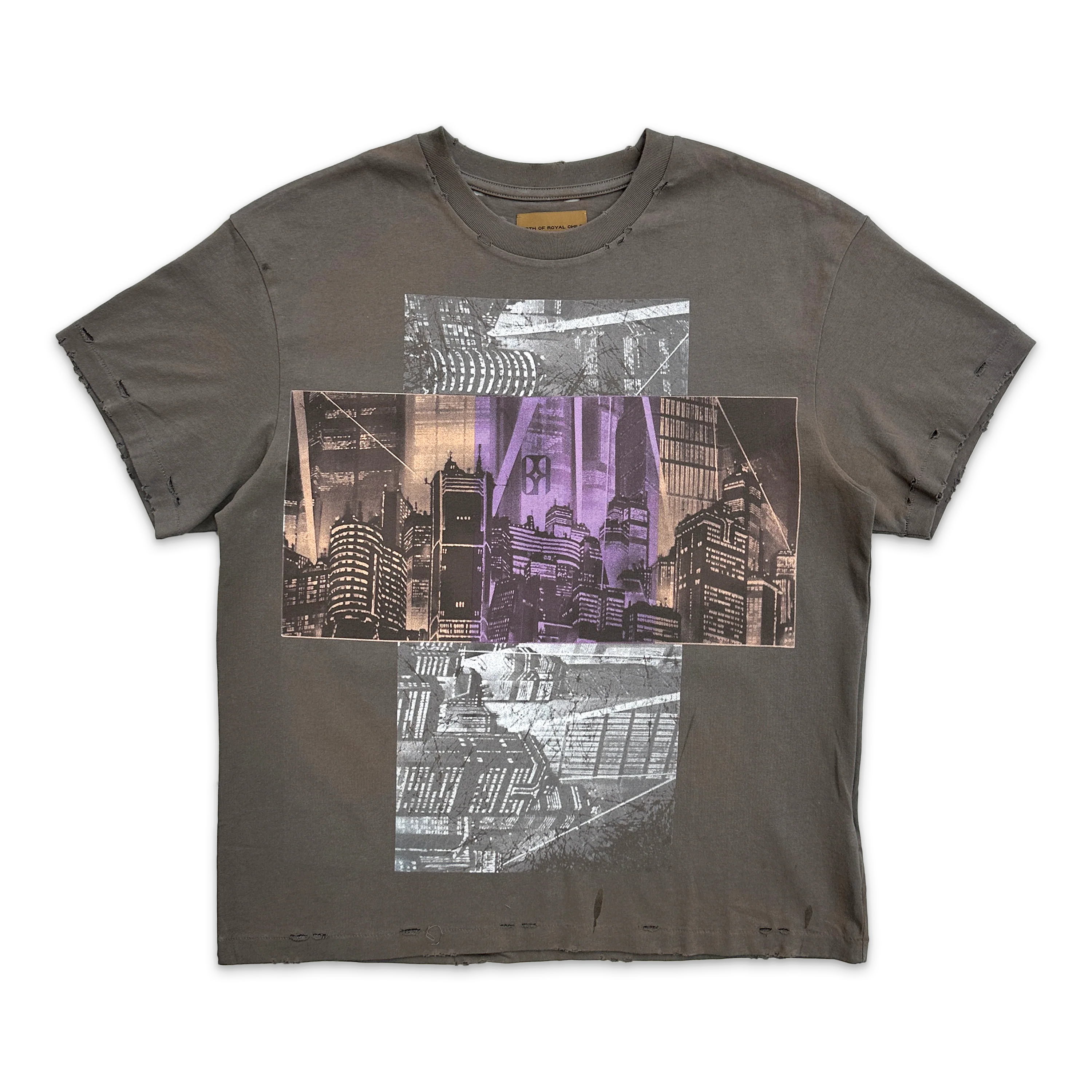 AKIRA Destroyed Vintage Tee "Grey"