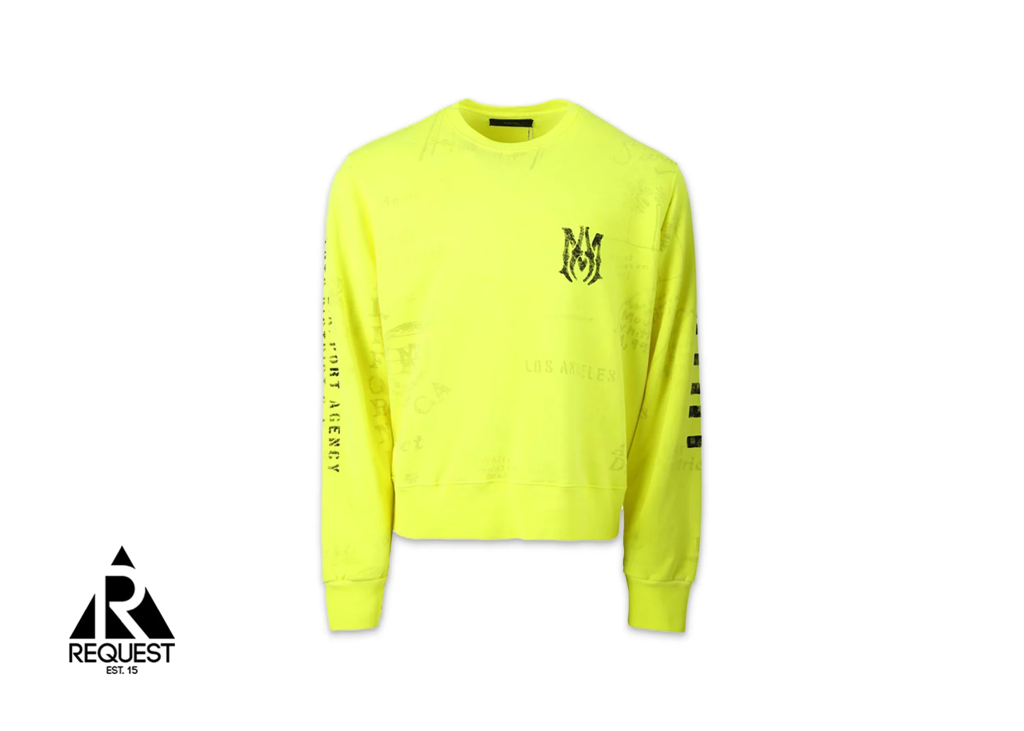 Army Stencil Sweatshirt "Lime"