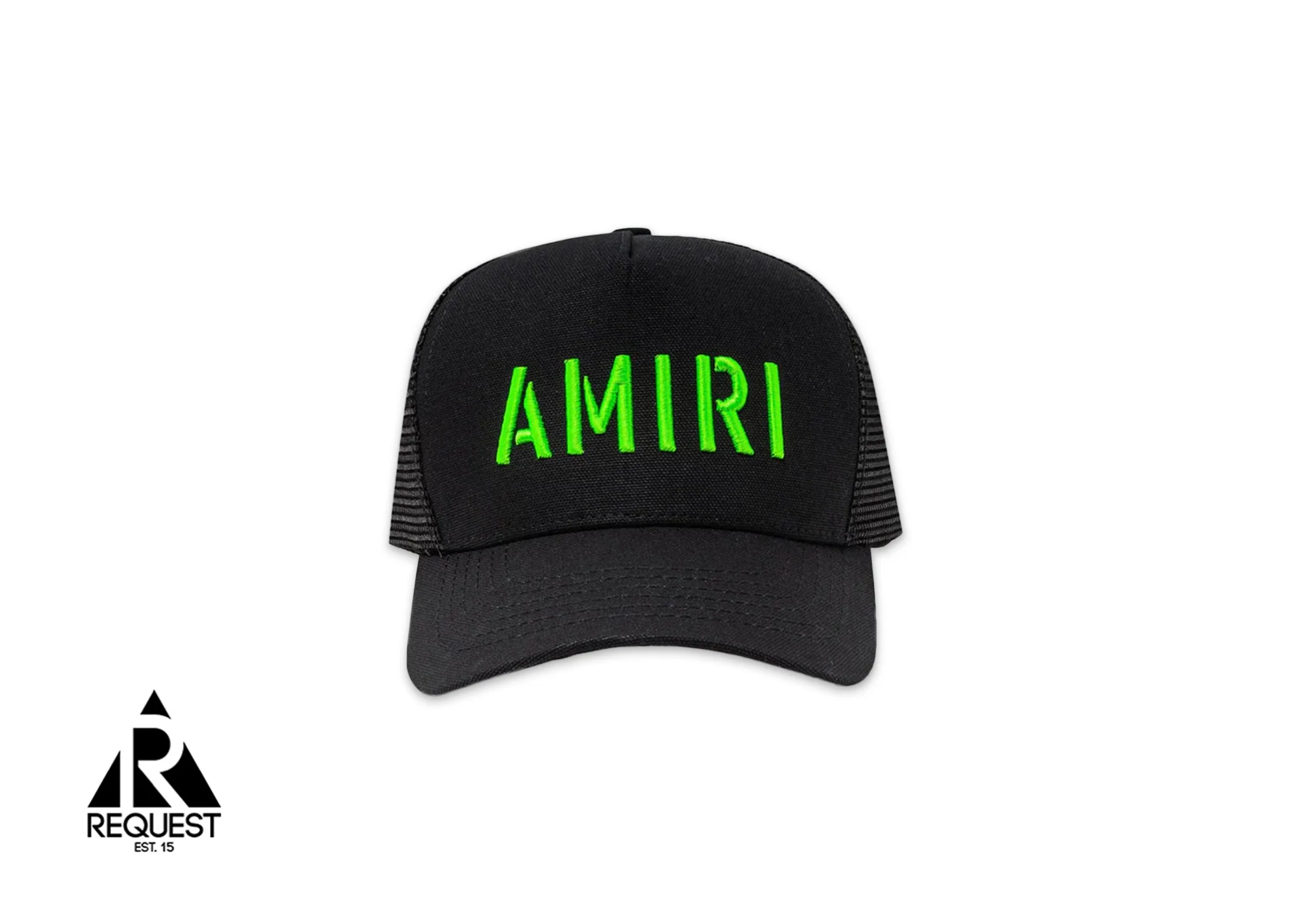 Arts Stencil Trucker Hat "Black/Lime"