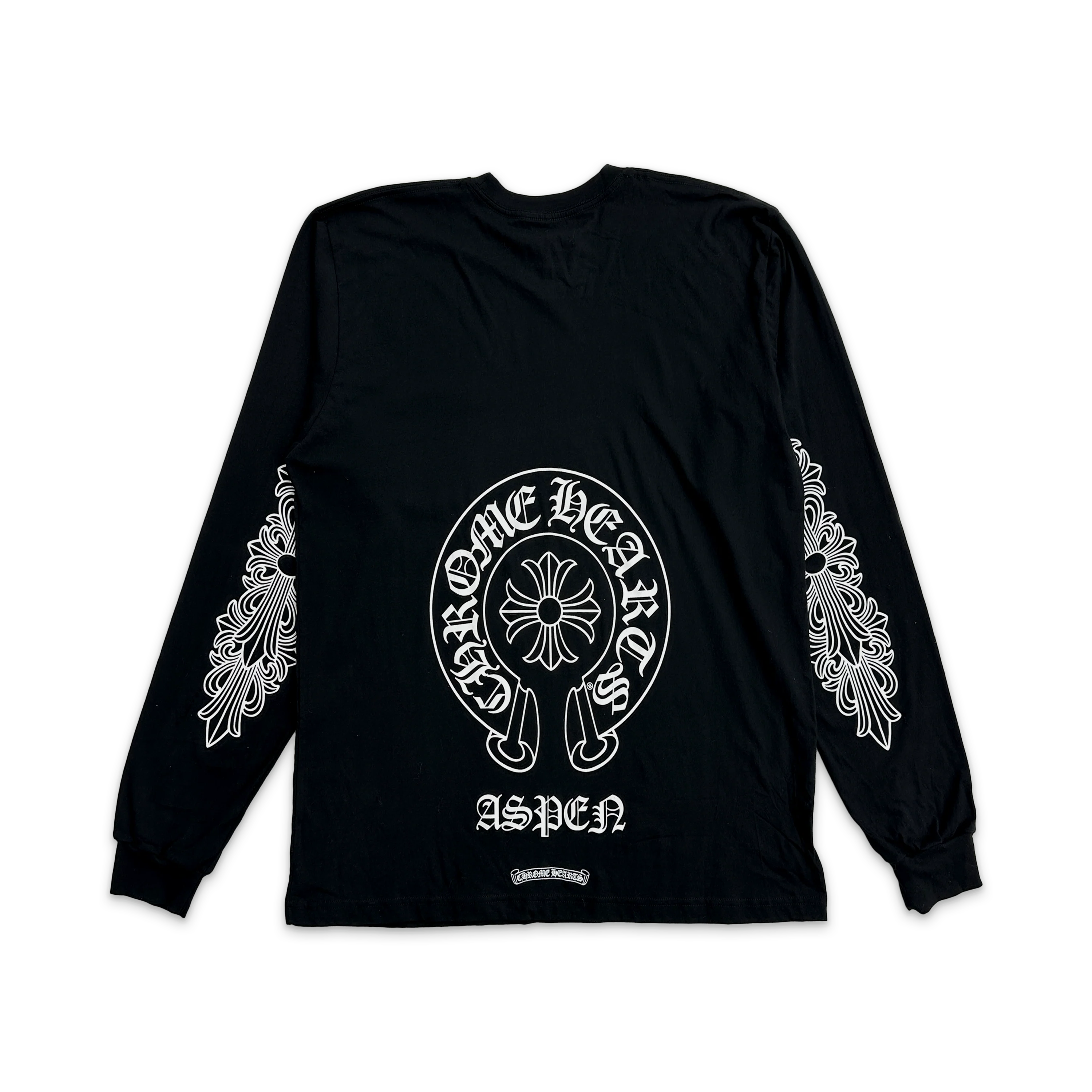Aspen Horseshoe Logo L/S Tee "Black" - Image 2