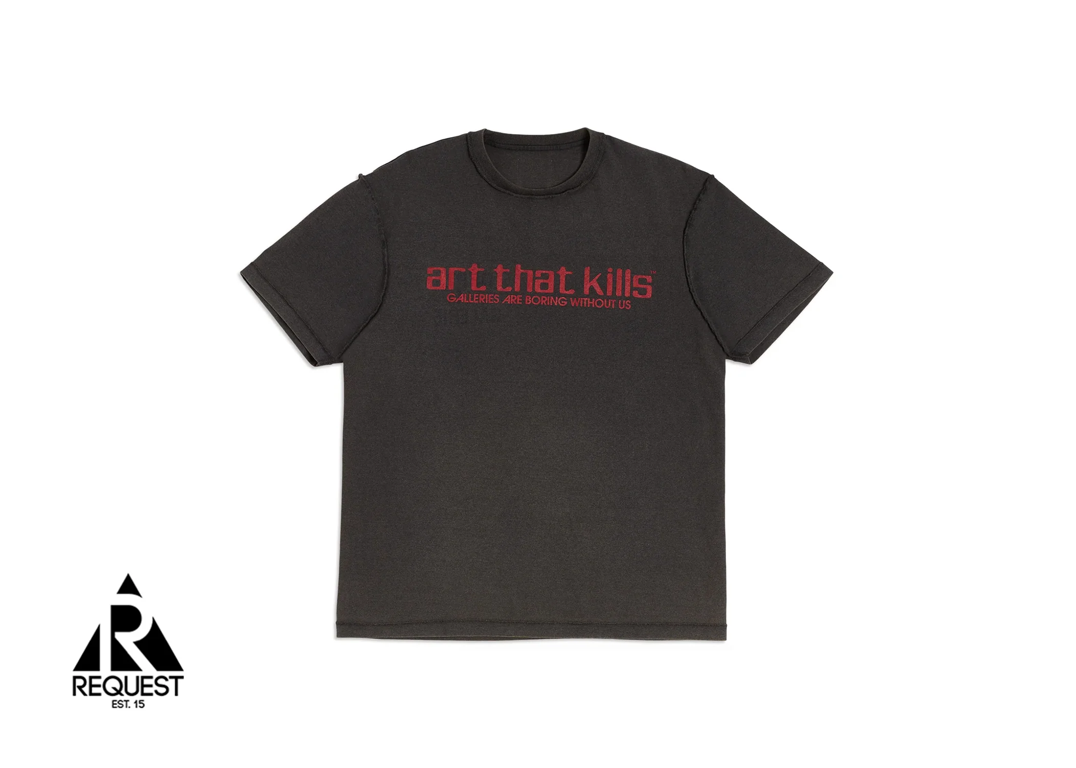 ATK French Logo Tee "Faded Black"