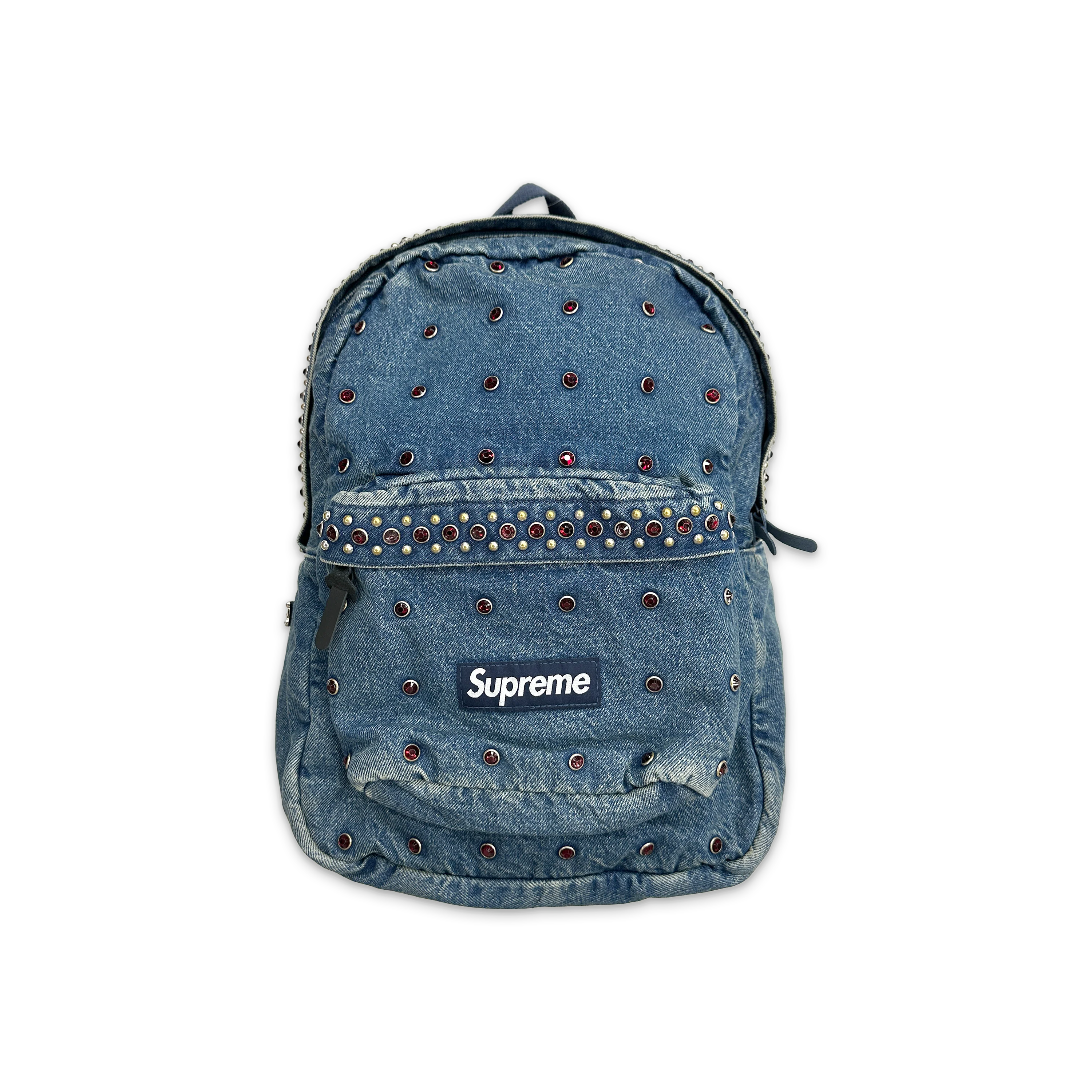 B.B. Simon Denim Backpack "Washed Indigo"