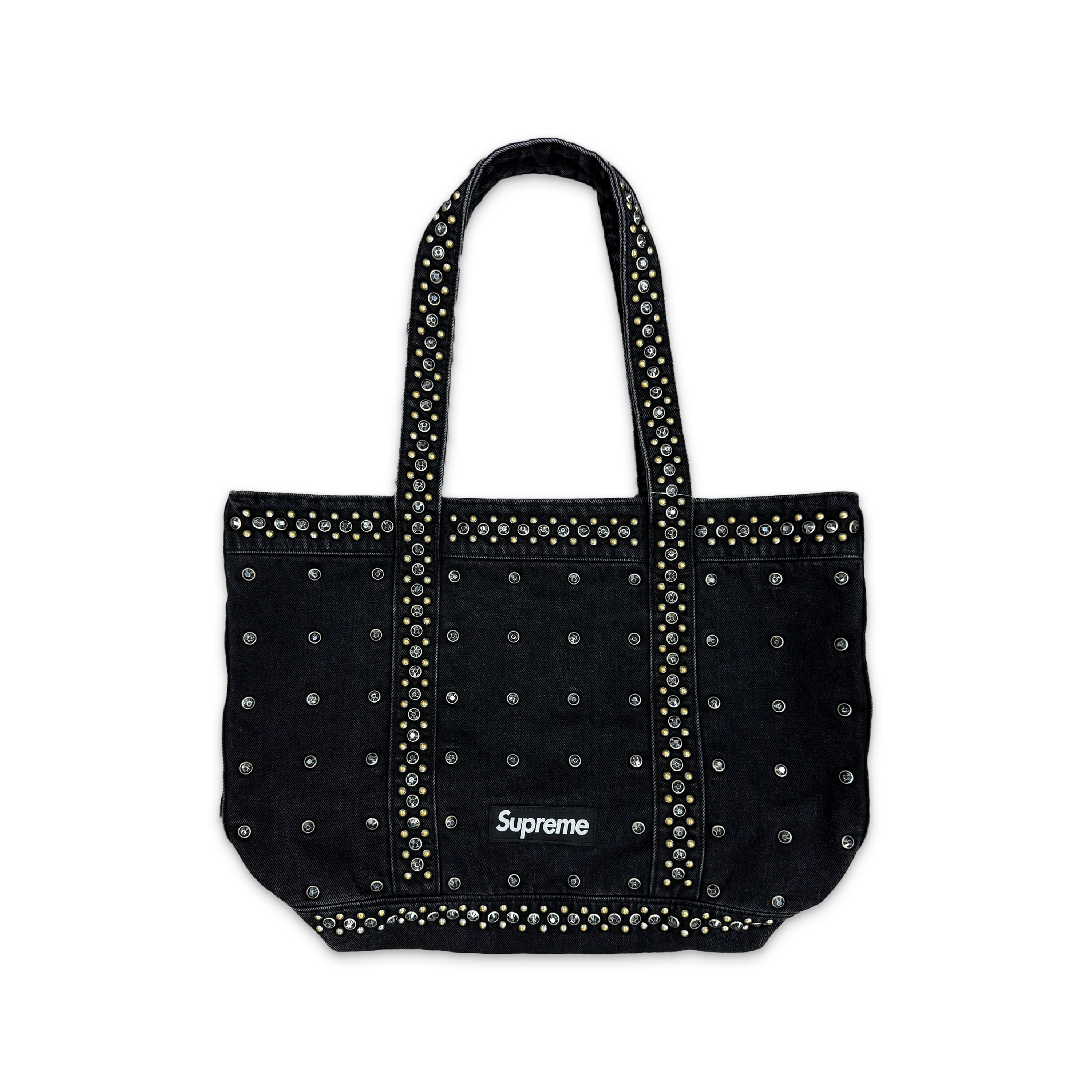 B.B. Simon Denim Tote Bag "Black"