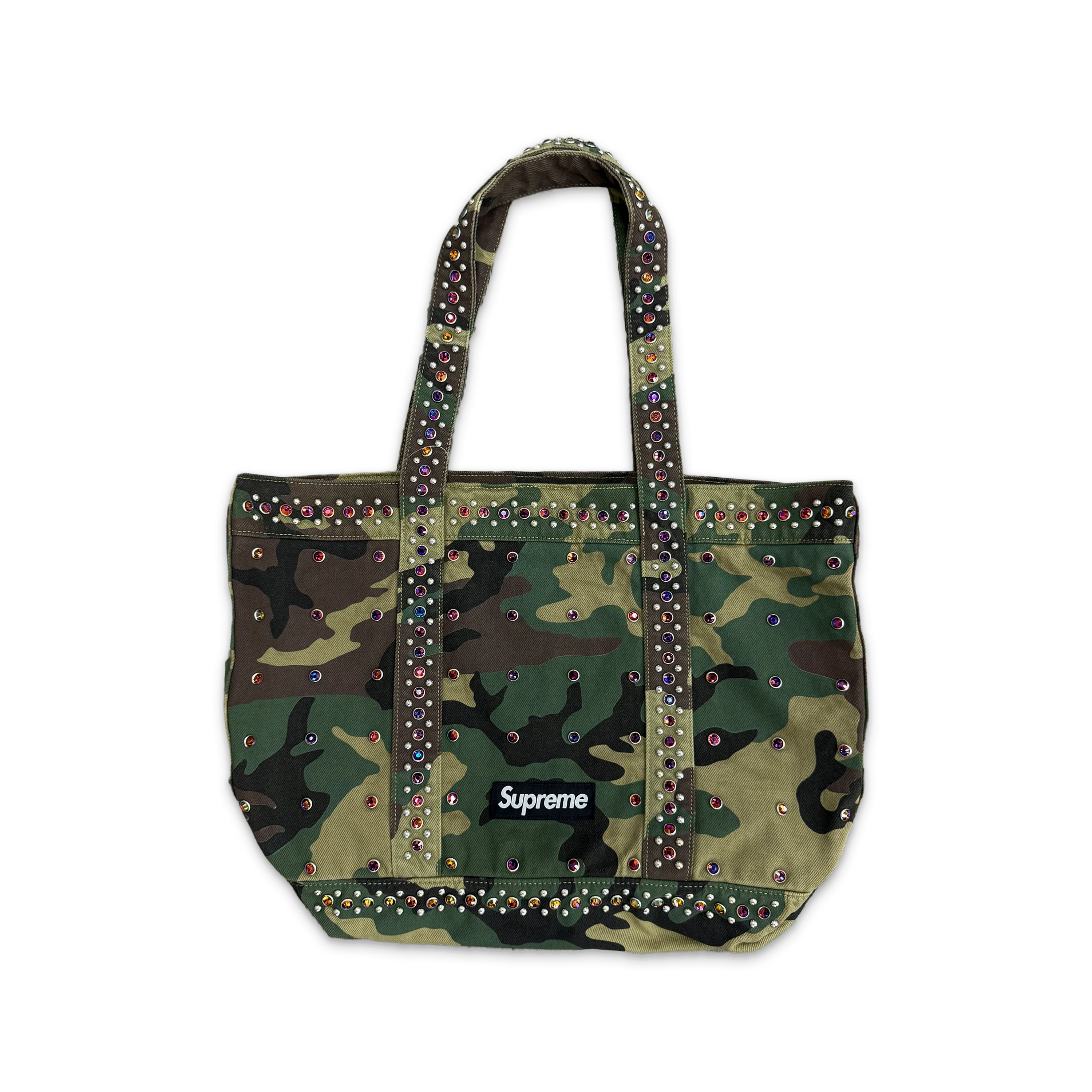 B.B Simons Denim Tote Bag "Woodland Camo"