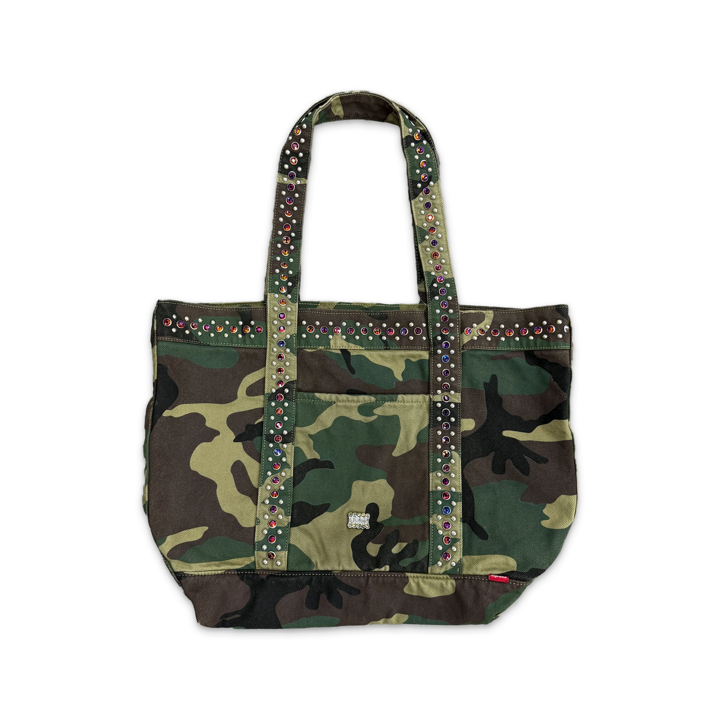 B.B Simons Denim Tote Bag "Woodland Camo" - Image 2
