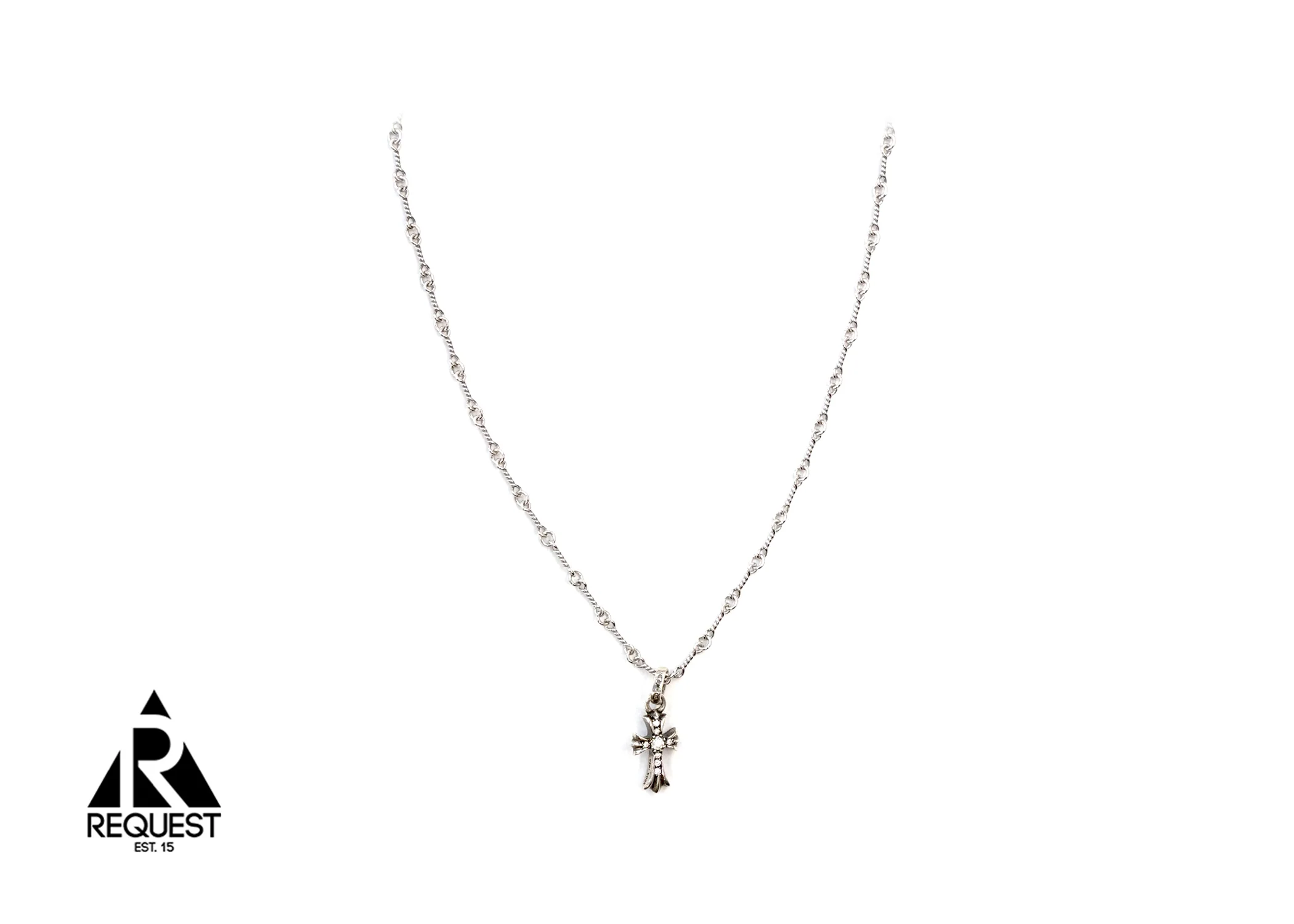 Baby Fat With Twist Necklace "Silver/White Gold"