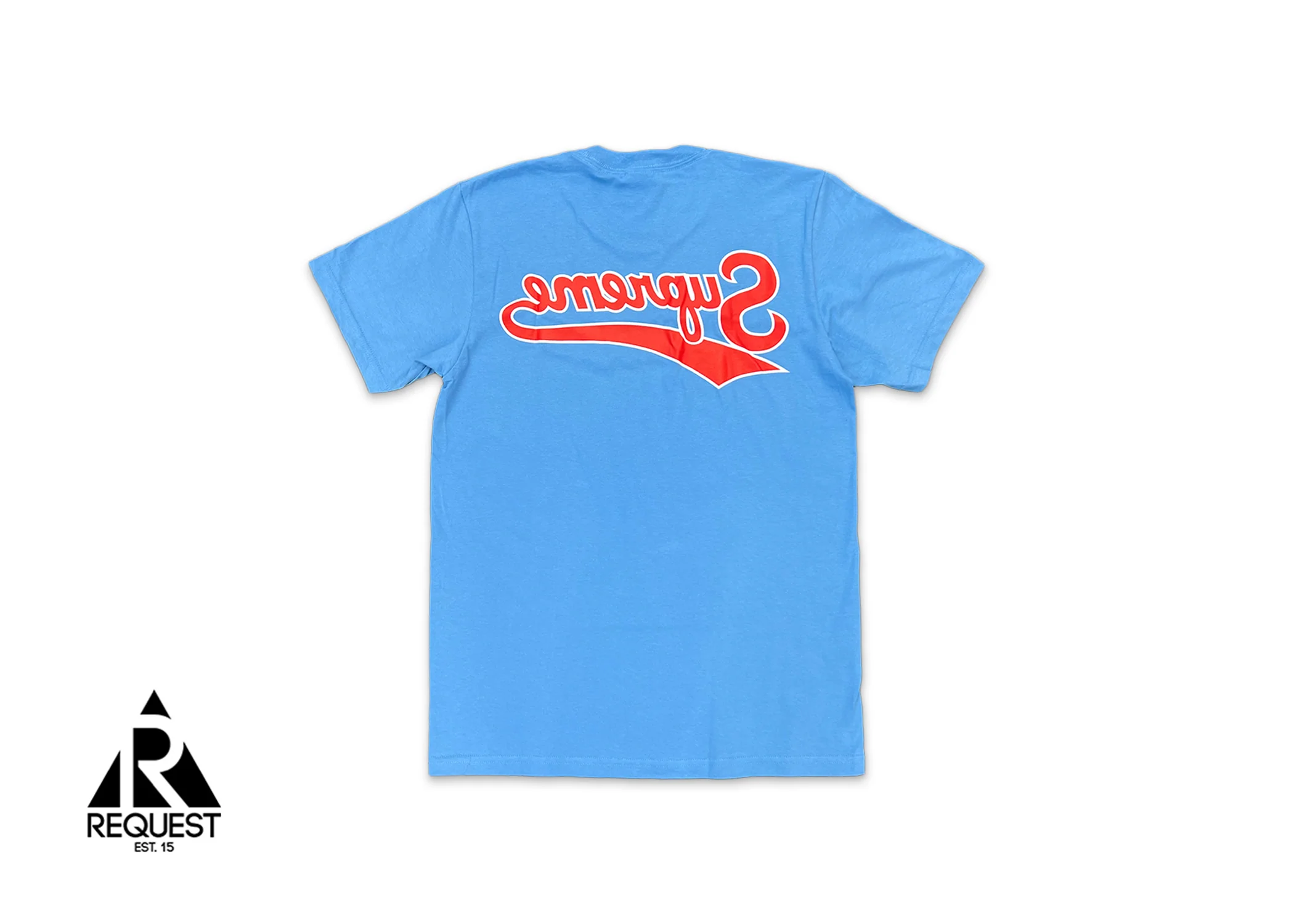 Backwards Tee "Bright Blue"