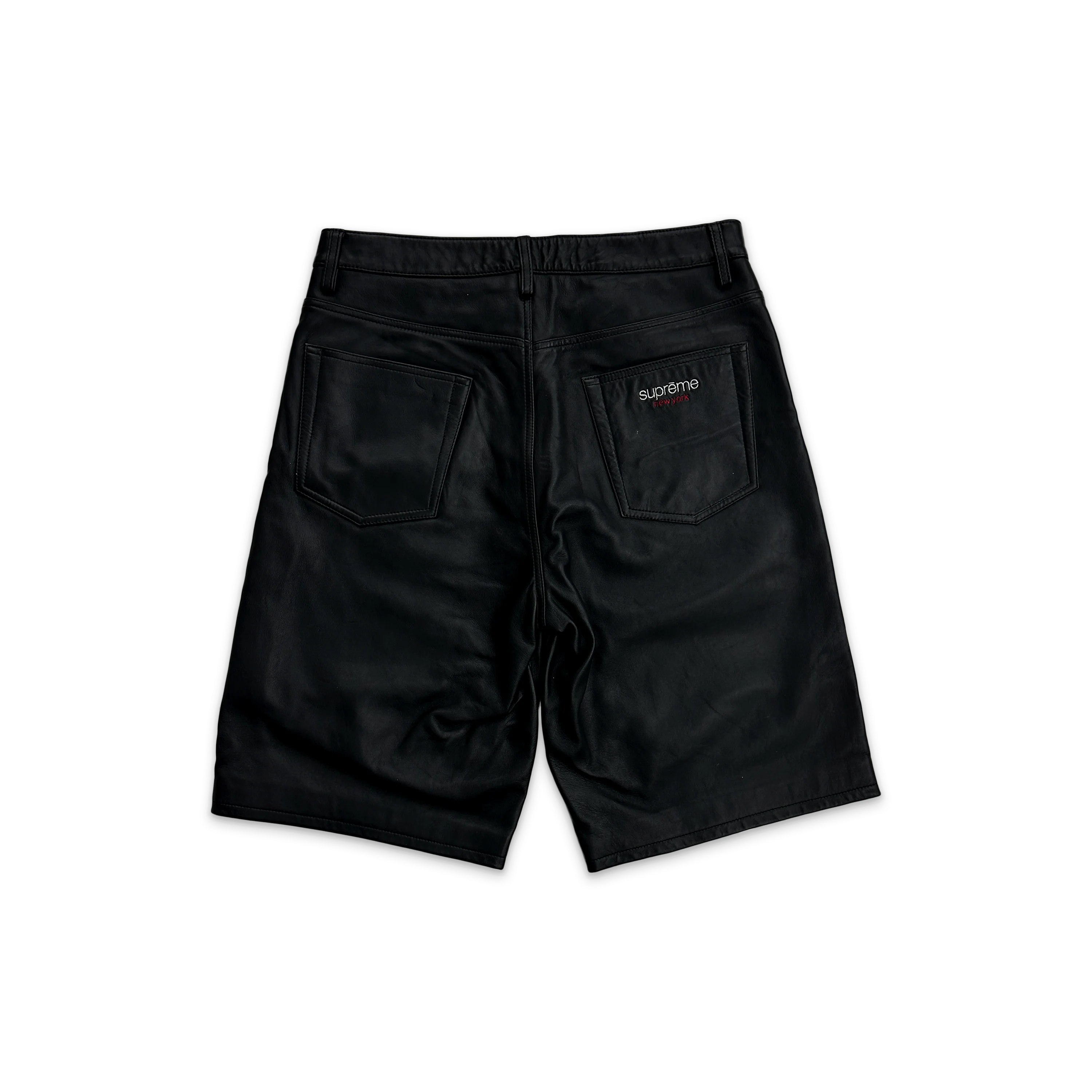 Baggy Leather Short SS25 "Black" - Image 2