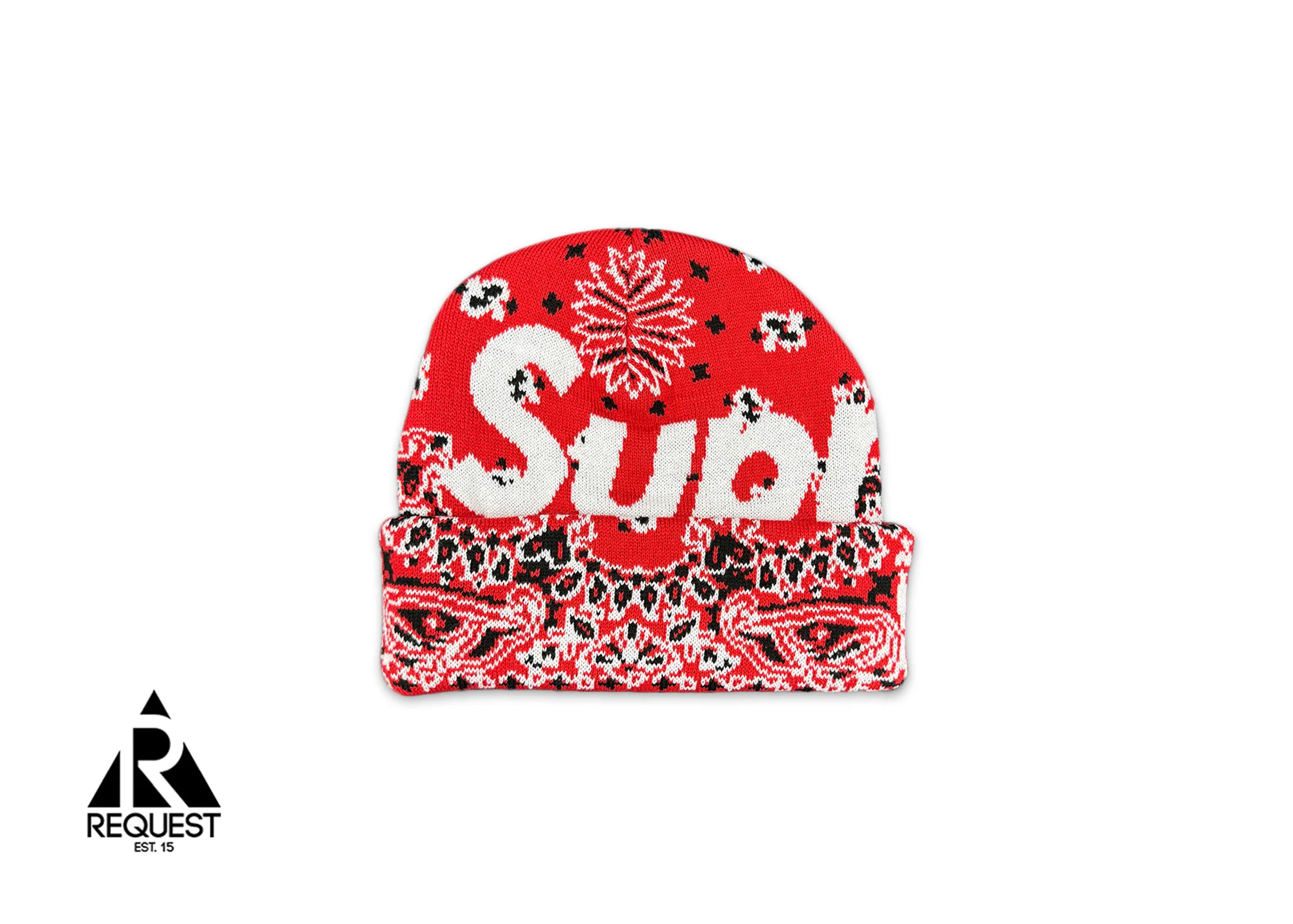 Bandana Big Logo Beanie FW24 "Red"