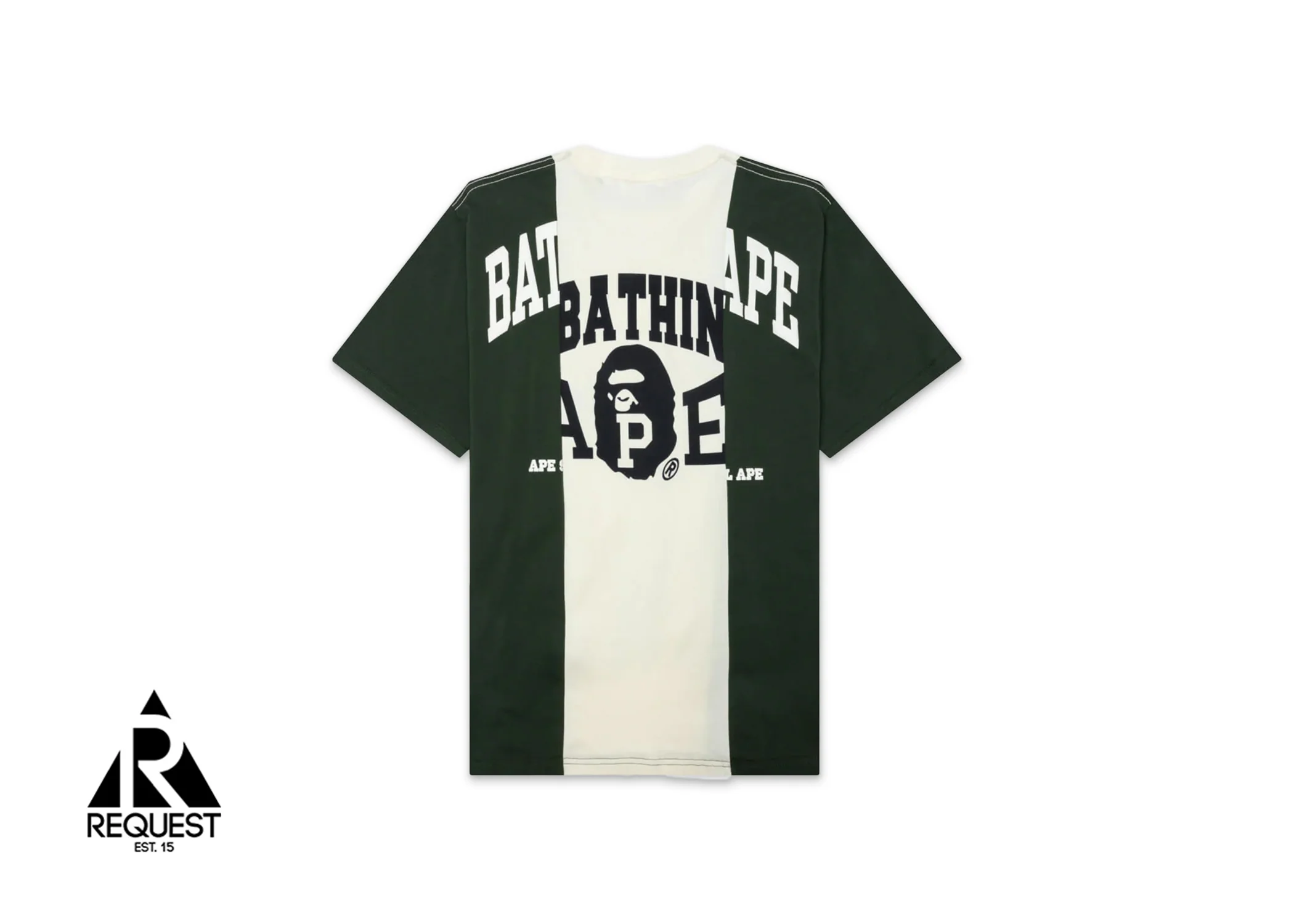 BAPE Badges Color Blocking Tee "Ivory" - Image 2