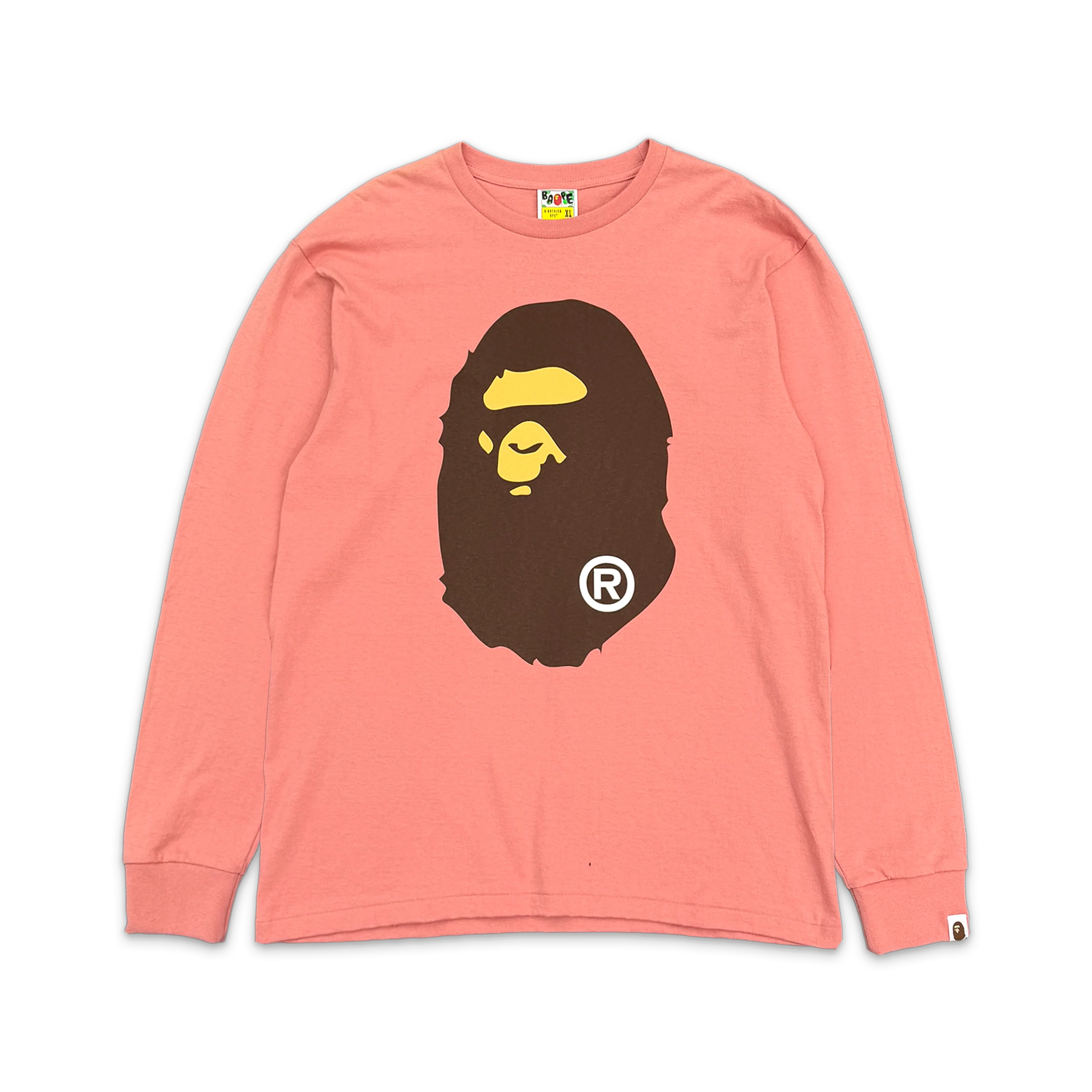 BAPE Big Ape Head L/S Tee “Pink”