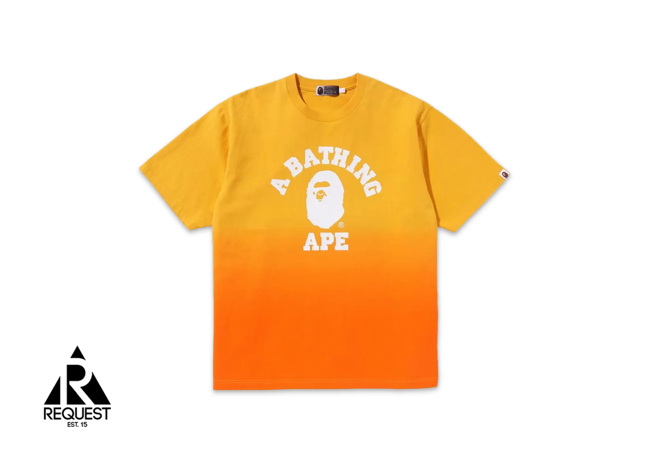BAPE College Gradation Tee "Orange"