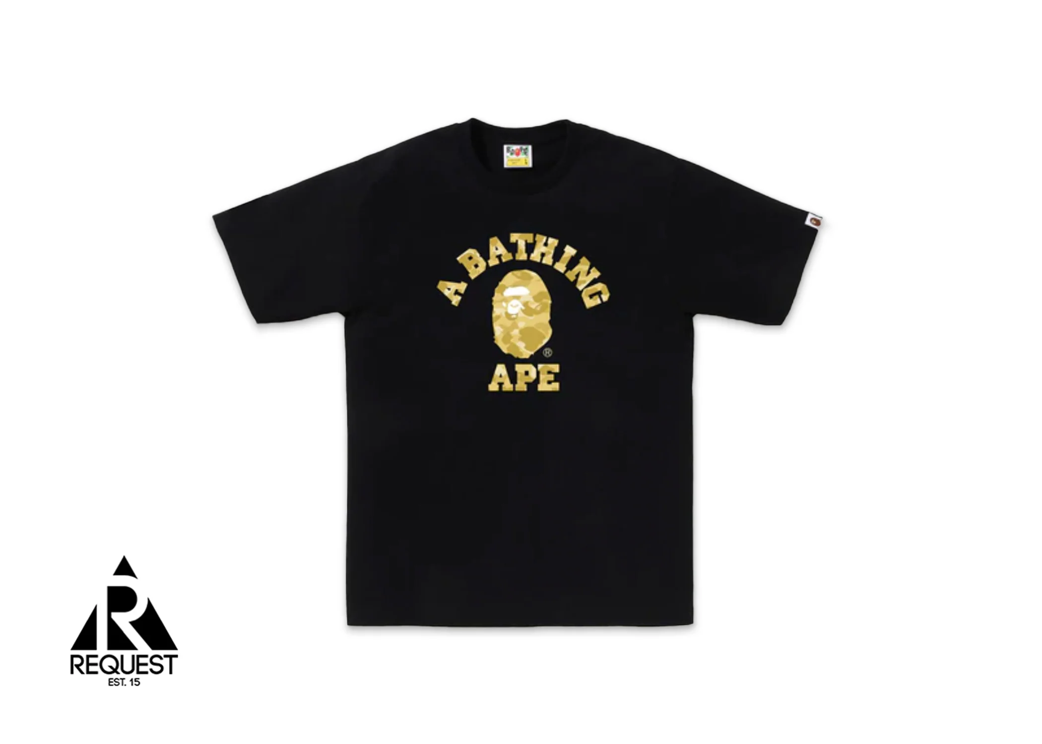 BAPE Color Camo College Tee (SS24) “Black/Yellow”