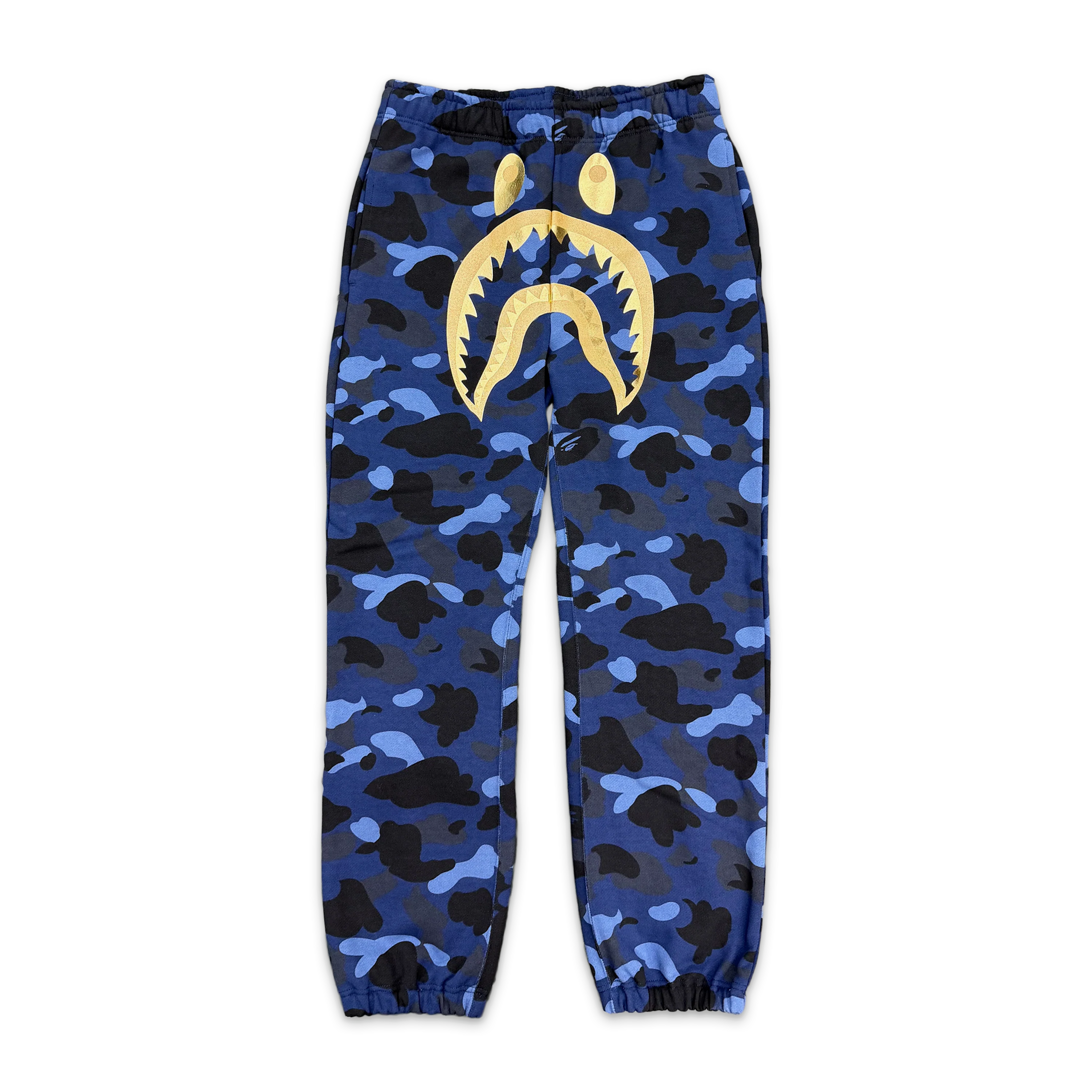 BAPE Color Camo Shark Sweatpants "Navy/Gold"