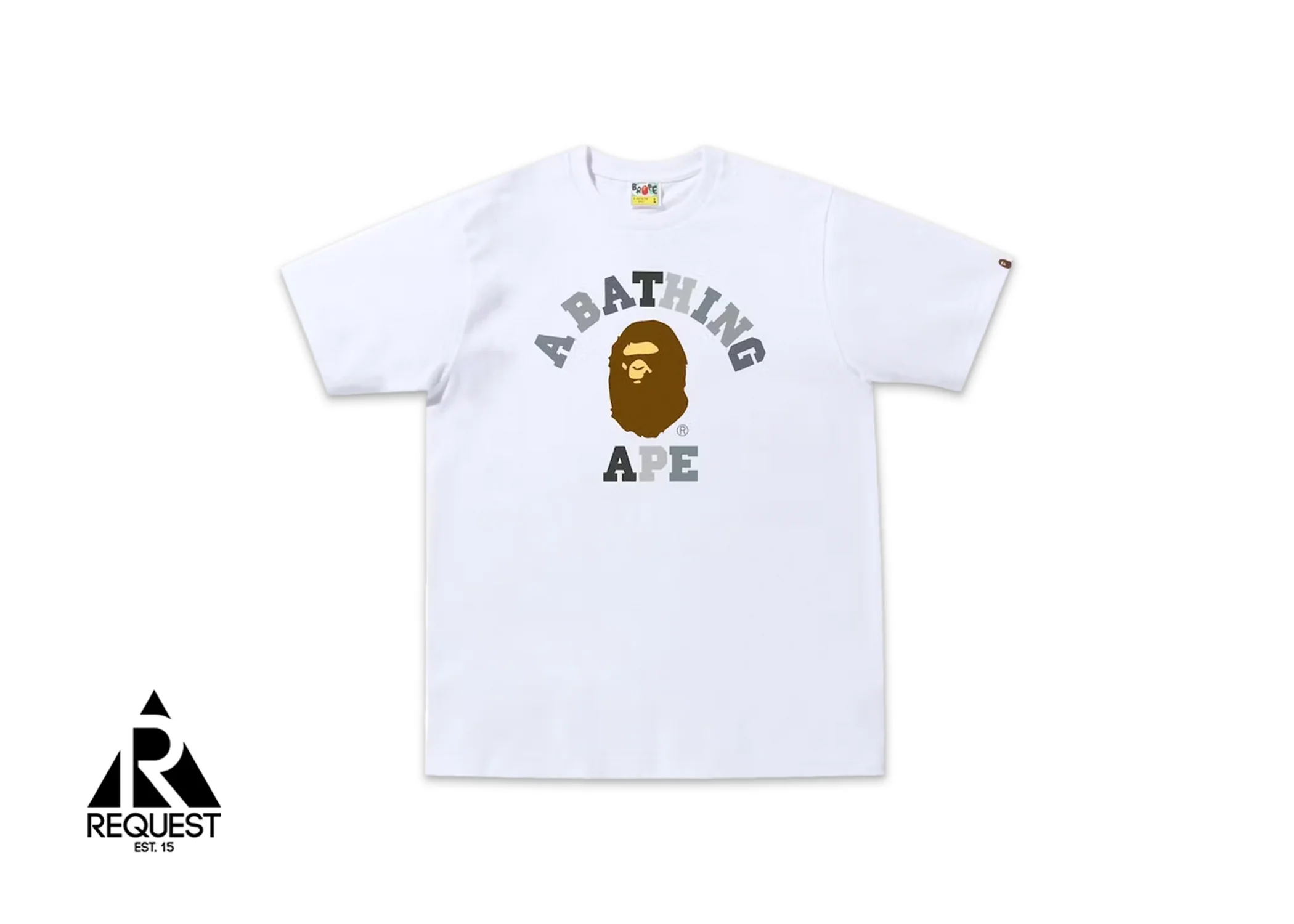 BAPE Colors College Tee "White/Black"