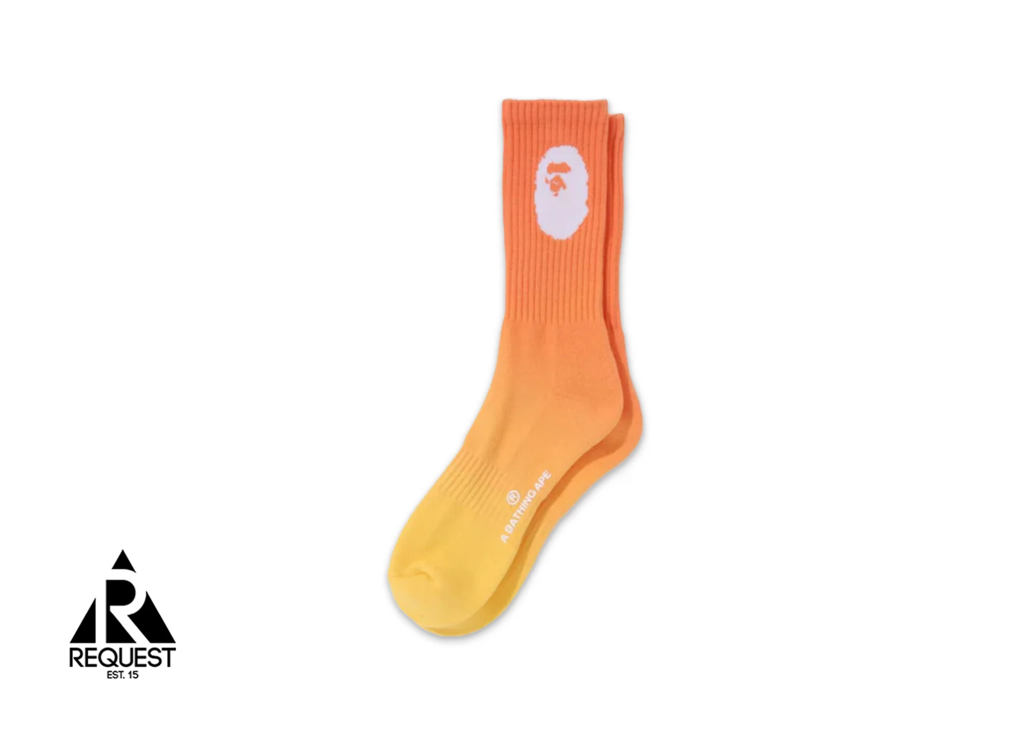 BAPE Gradation Socks "Orange"
