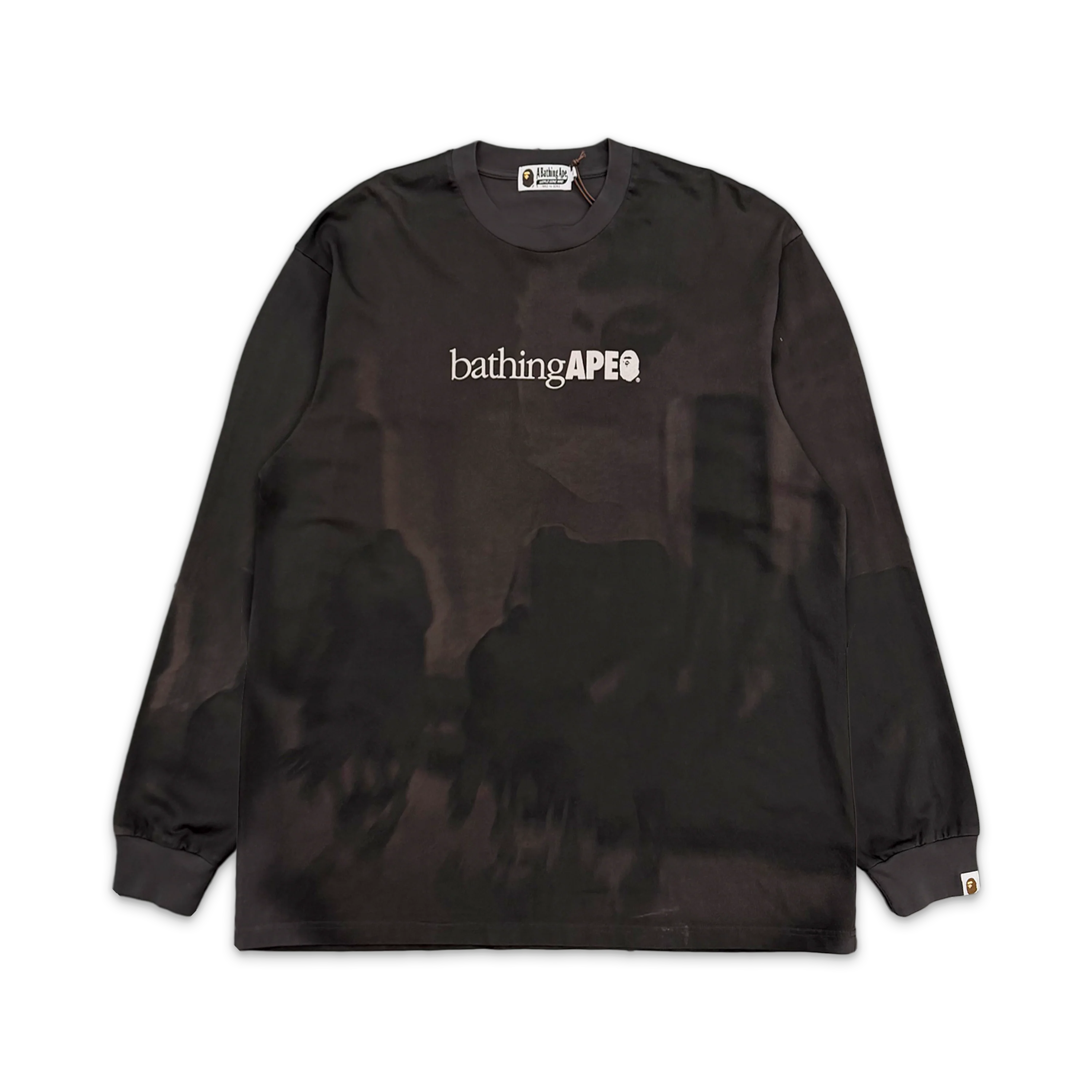 Bape Overprint Logo Relaxed Fit L/S Tee "Black"