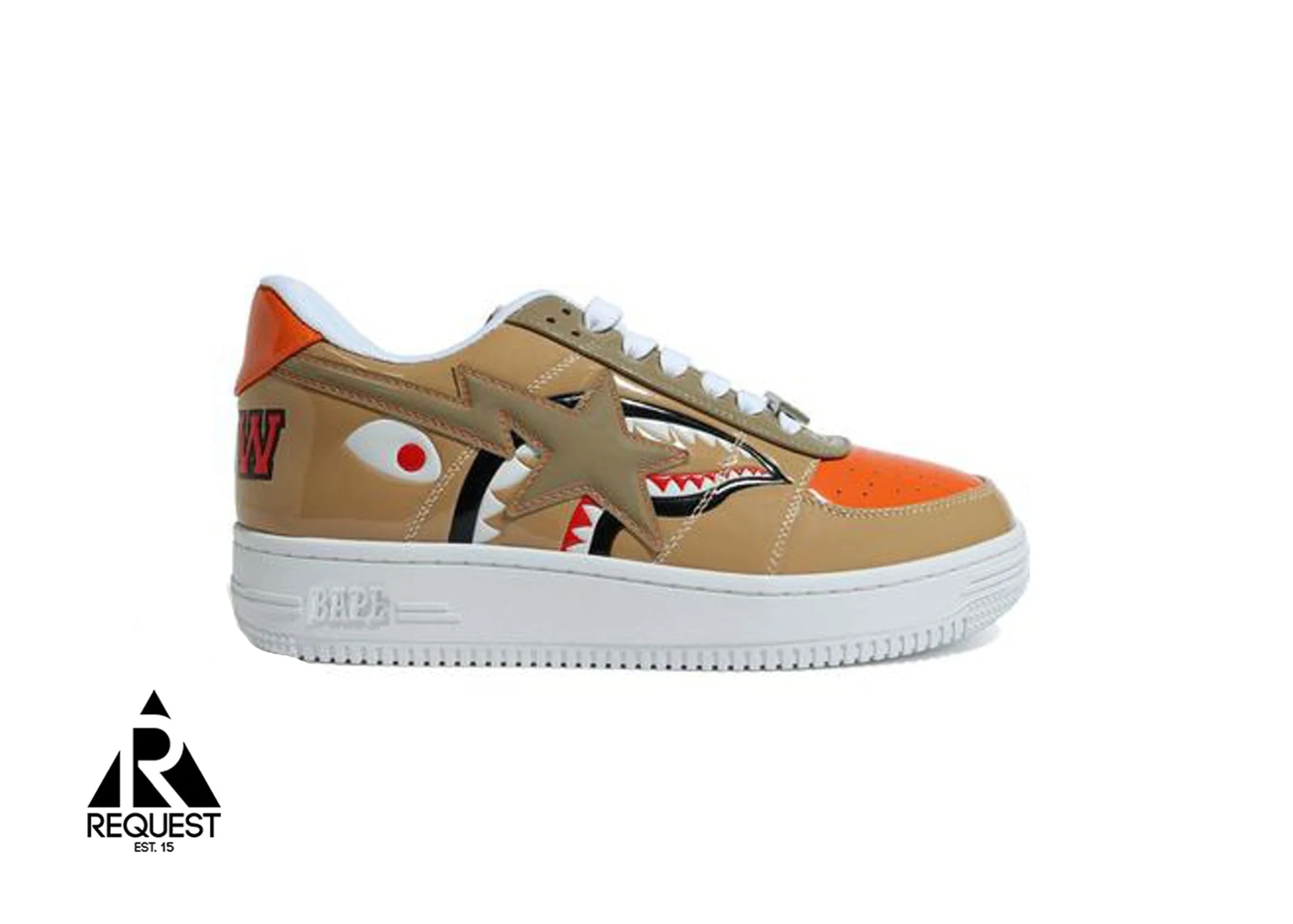 Bape Sta Low “M2 20th anniversary Patent Beige”