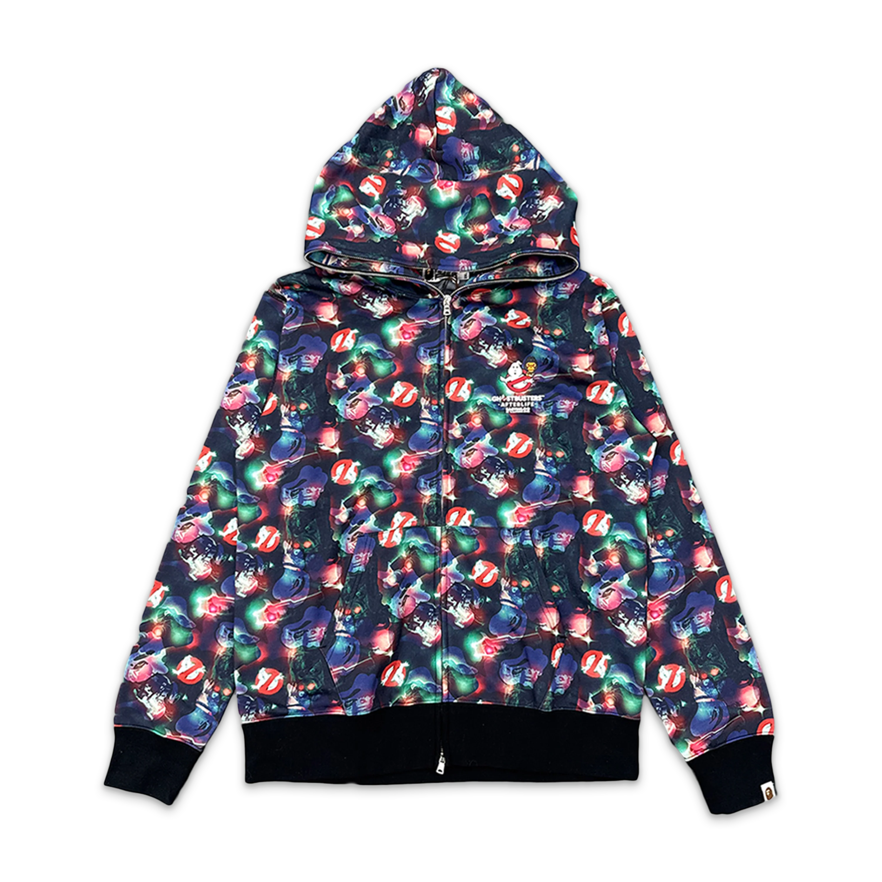 BAPE x Ghostbusters Camo Full Zip Hoodie "Multi"