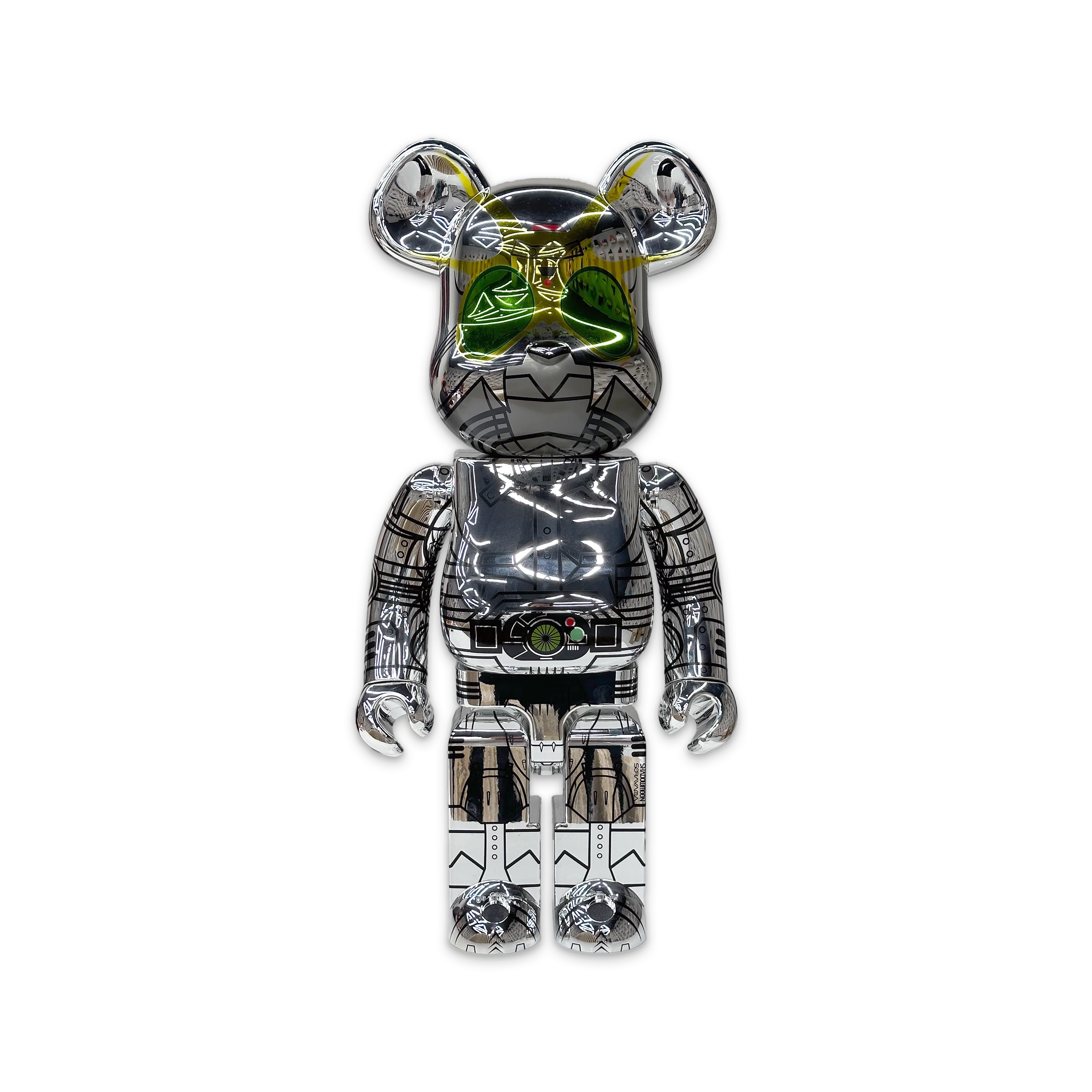 BAPE x Hajime Sorayama Shadow Moon Bearbrick 1000% (2G Exclusive)