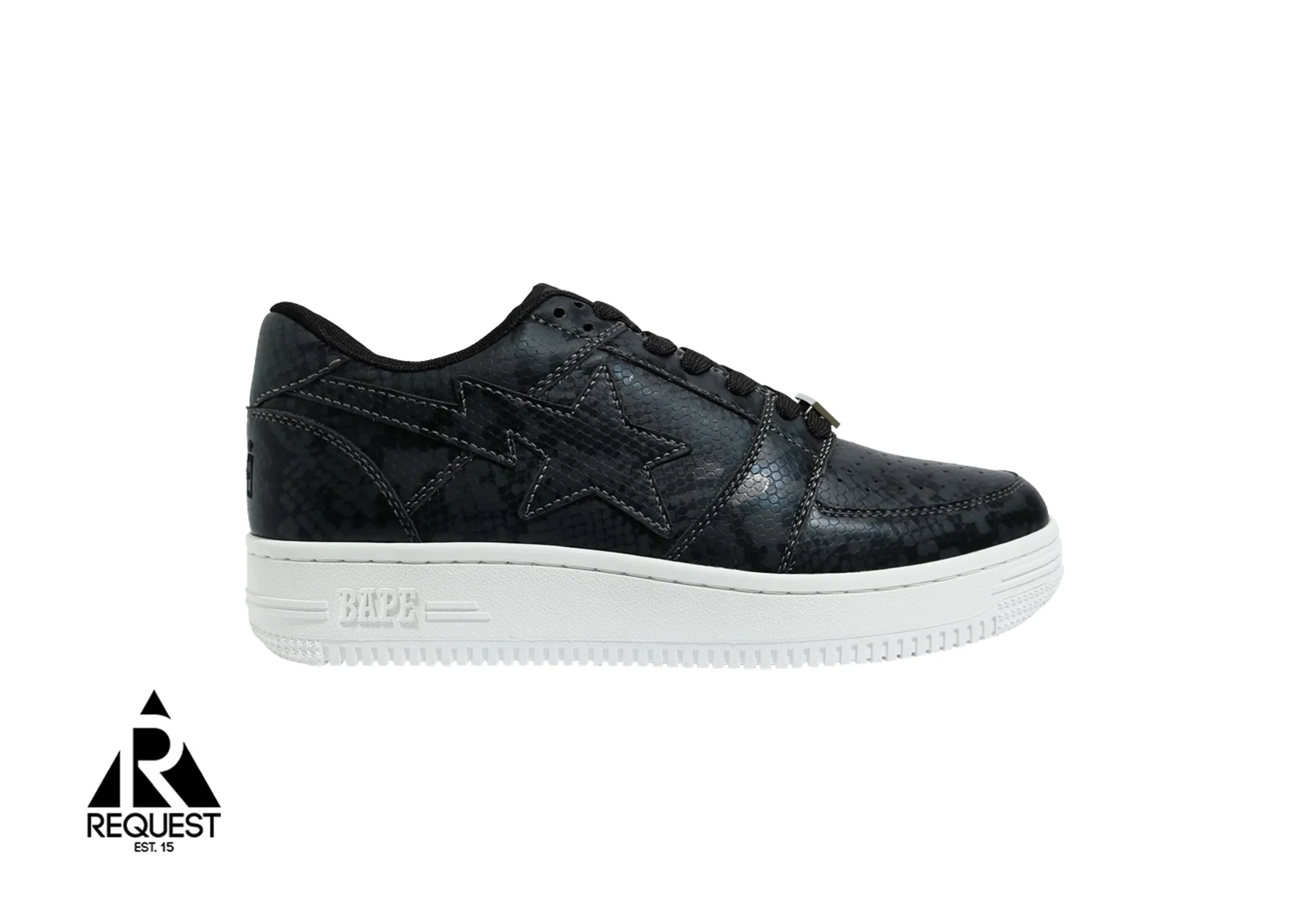 Bapesta “Black Snakeskin”