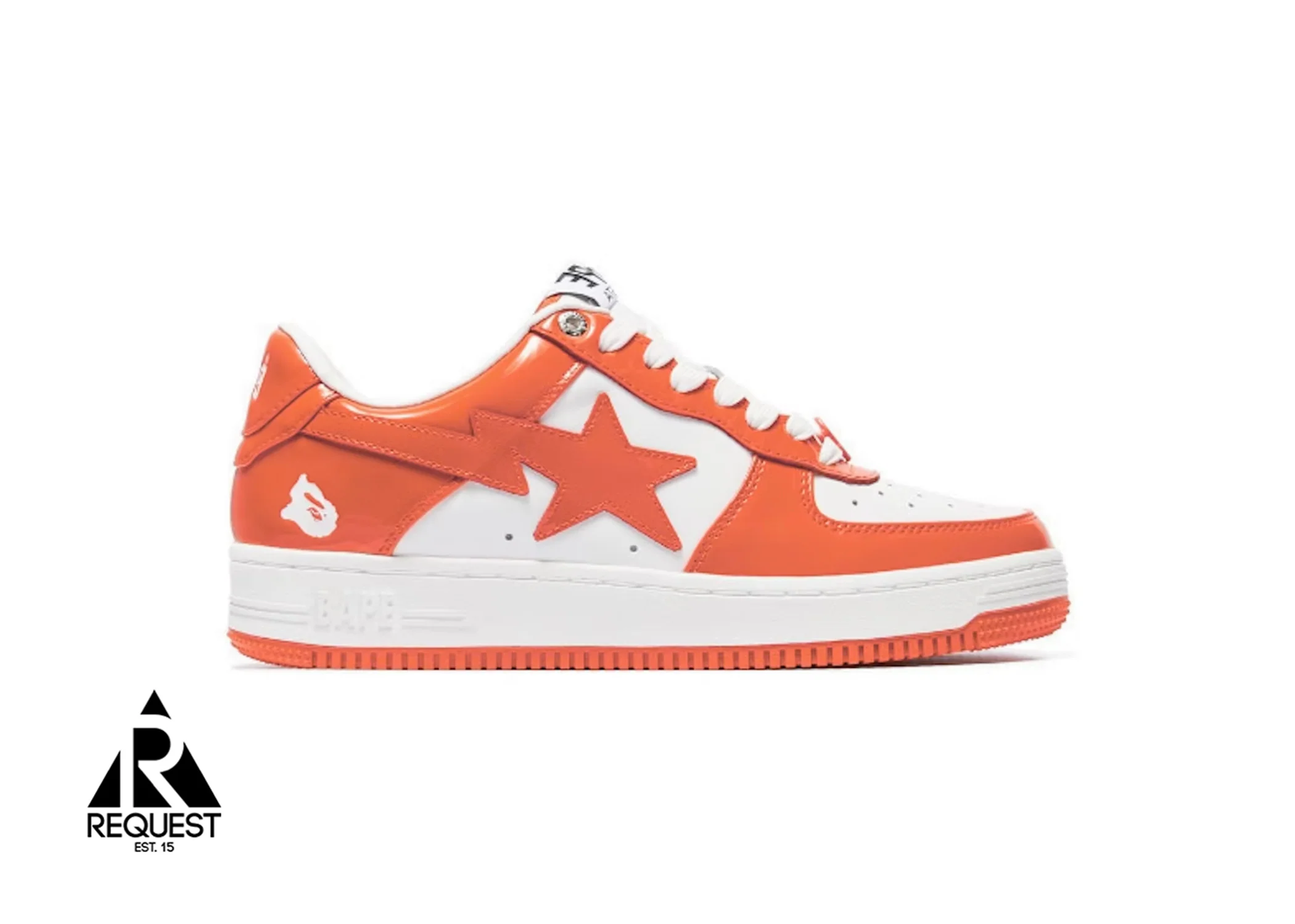 Bapesta Low “Patent Leather Orange White”
