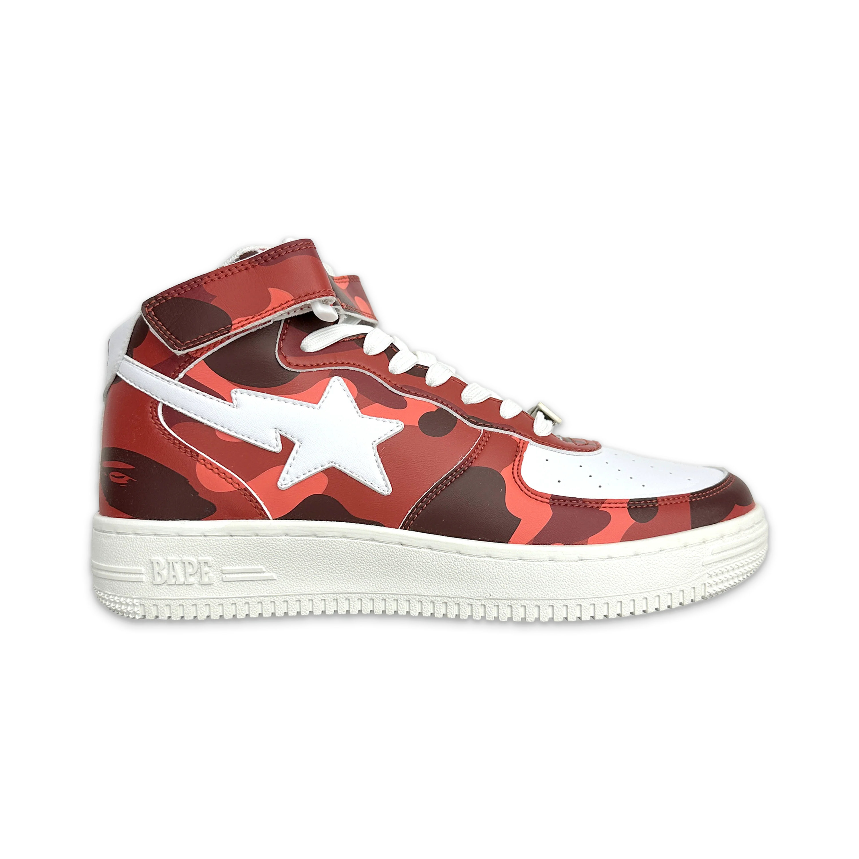 Bapesta Mid "Red Camo White"