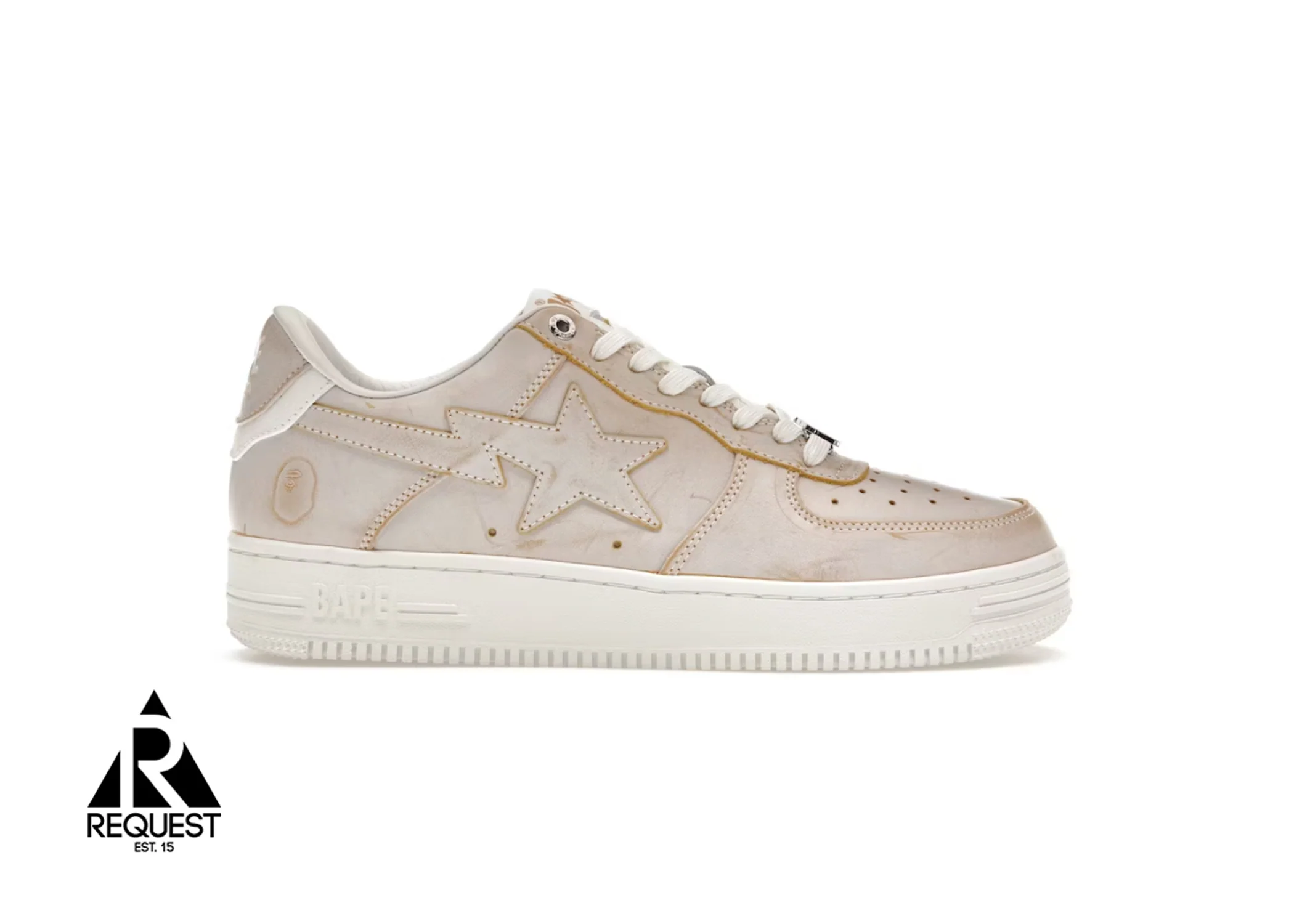 Bapesta "Wear Away Paint Beige"
