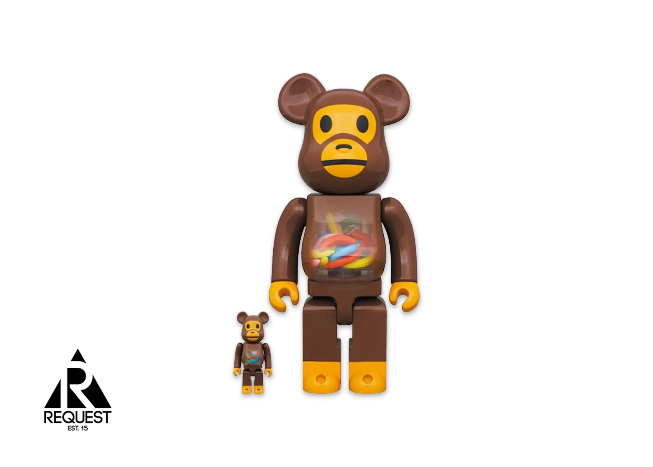 Bearbrick 400% & 100% "Baby Milo And Banana"